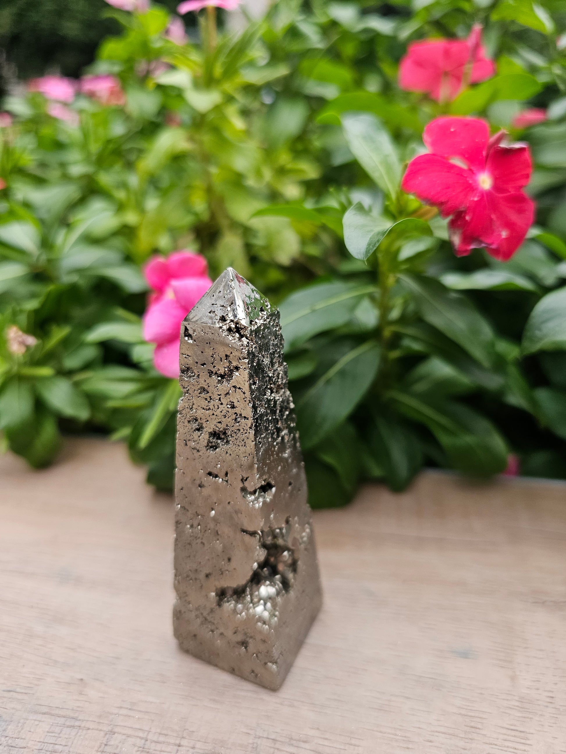 Pyrite Crystal Tower - 3.3 Inch Polished Point