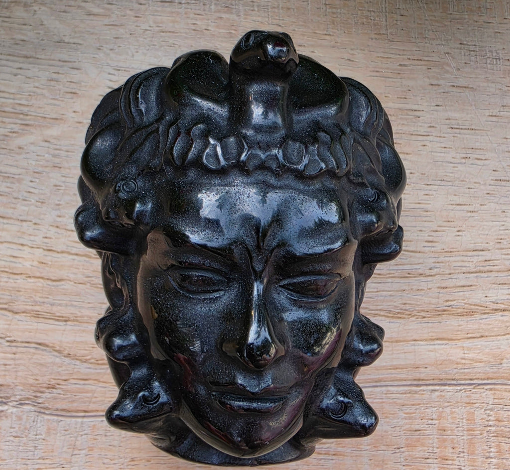 Black Obsidian Crystal Medusa