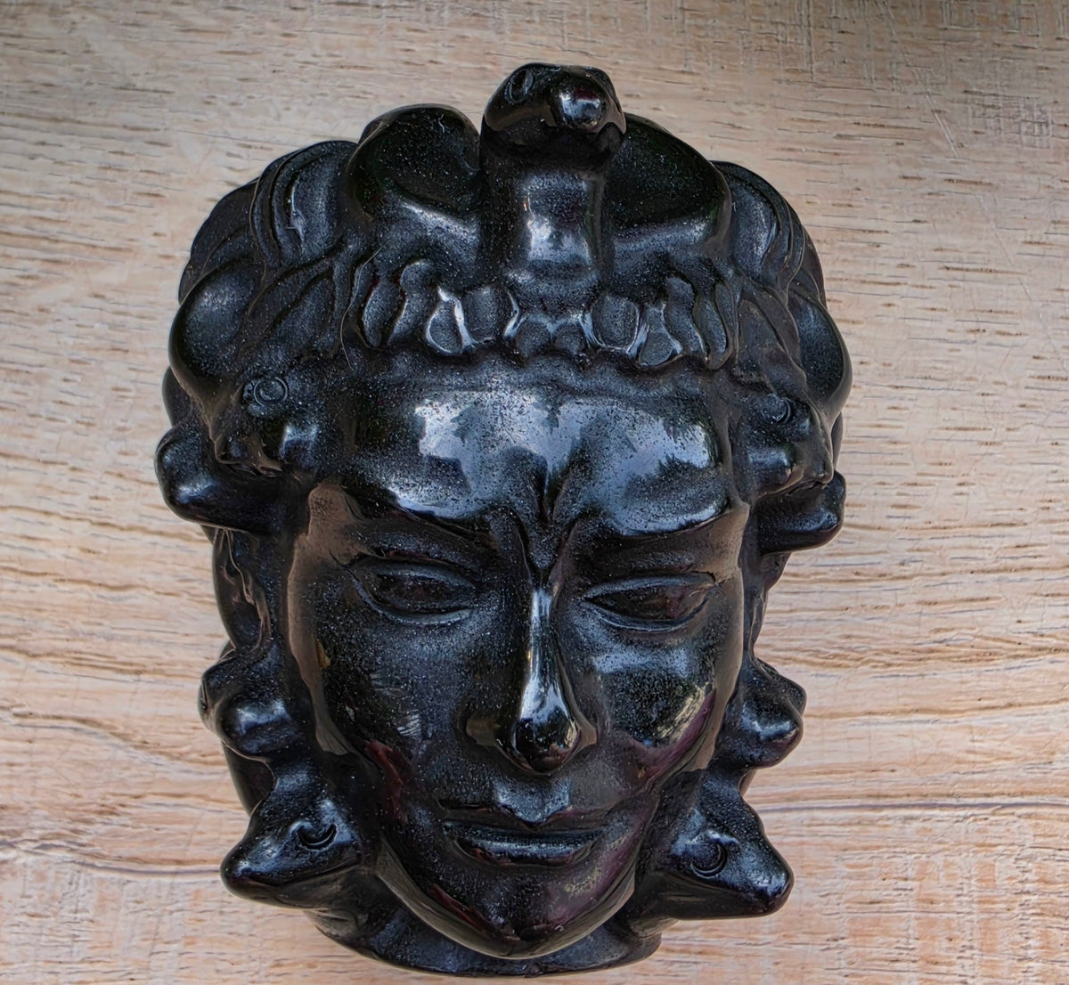 Black Obsidian Crystal Medusa