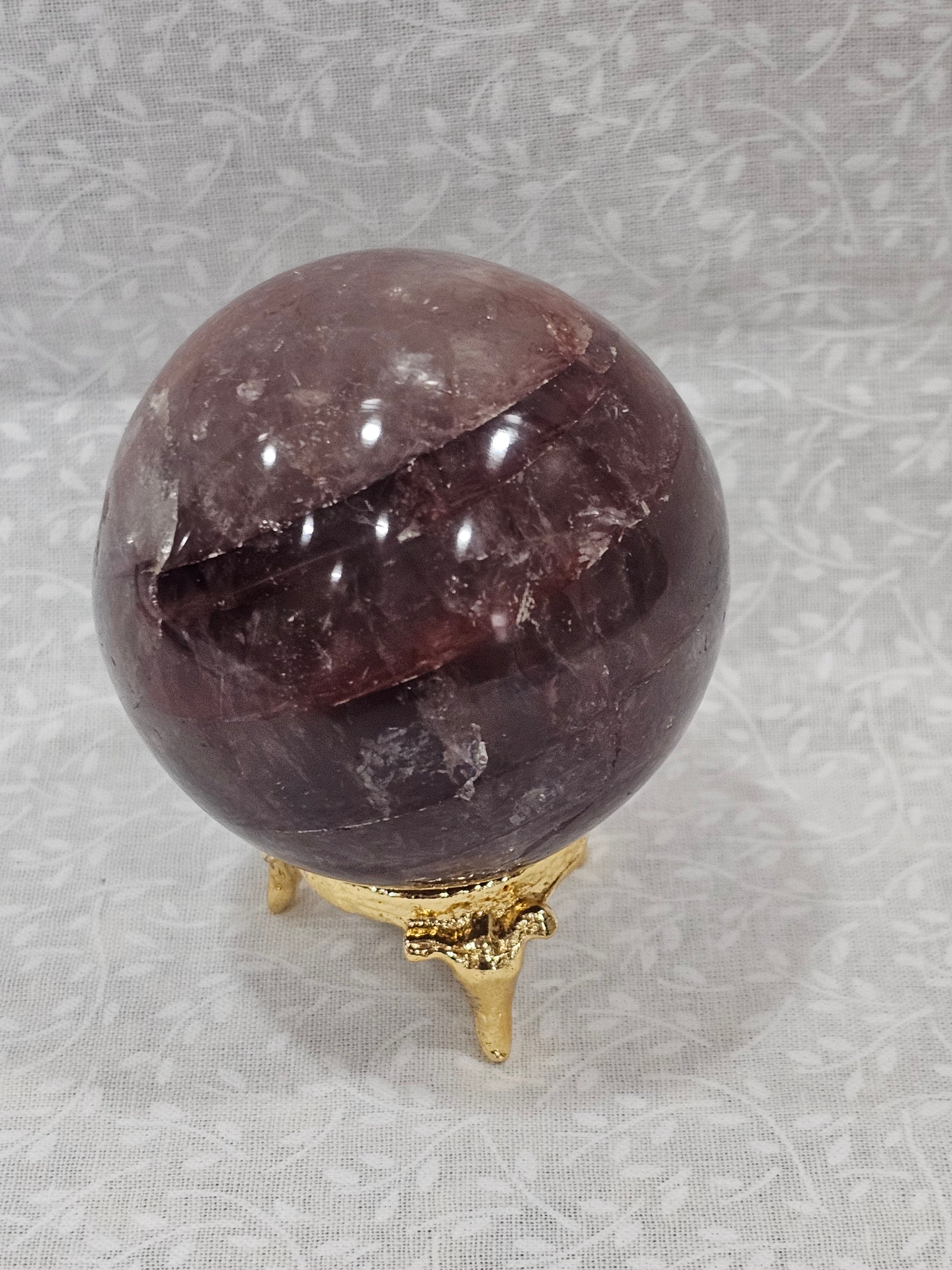 Fire Quartz Crystal Sphere