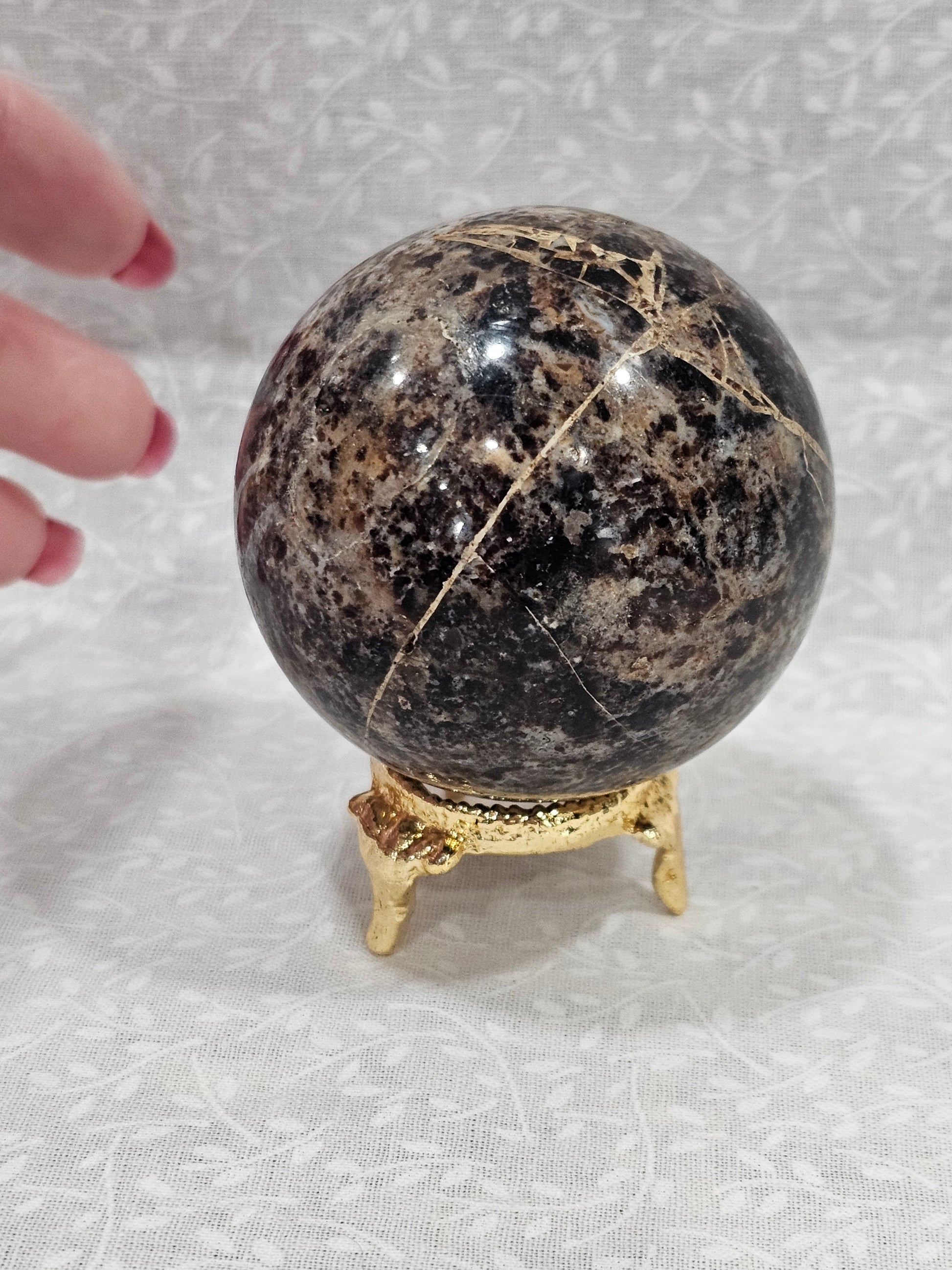 Black Moonstone Crystal Sphere