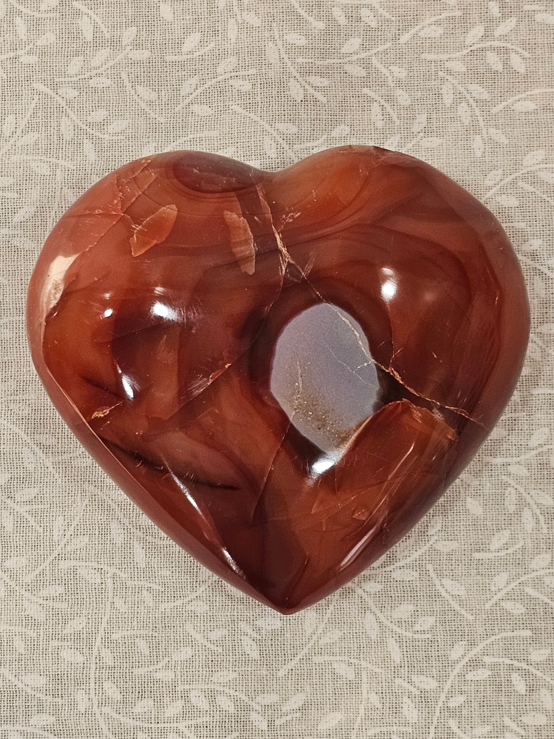 Carnelian Crystal Heart