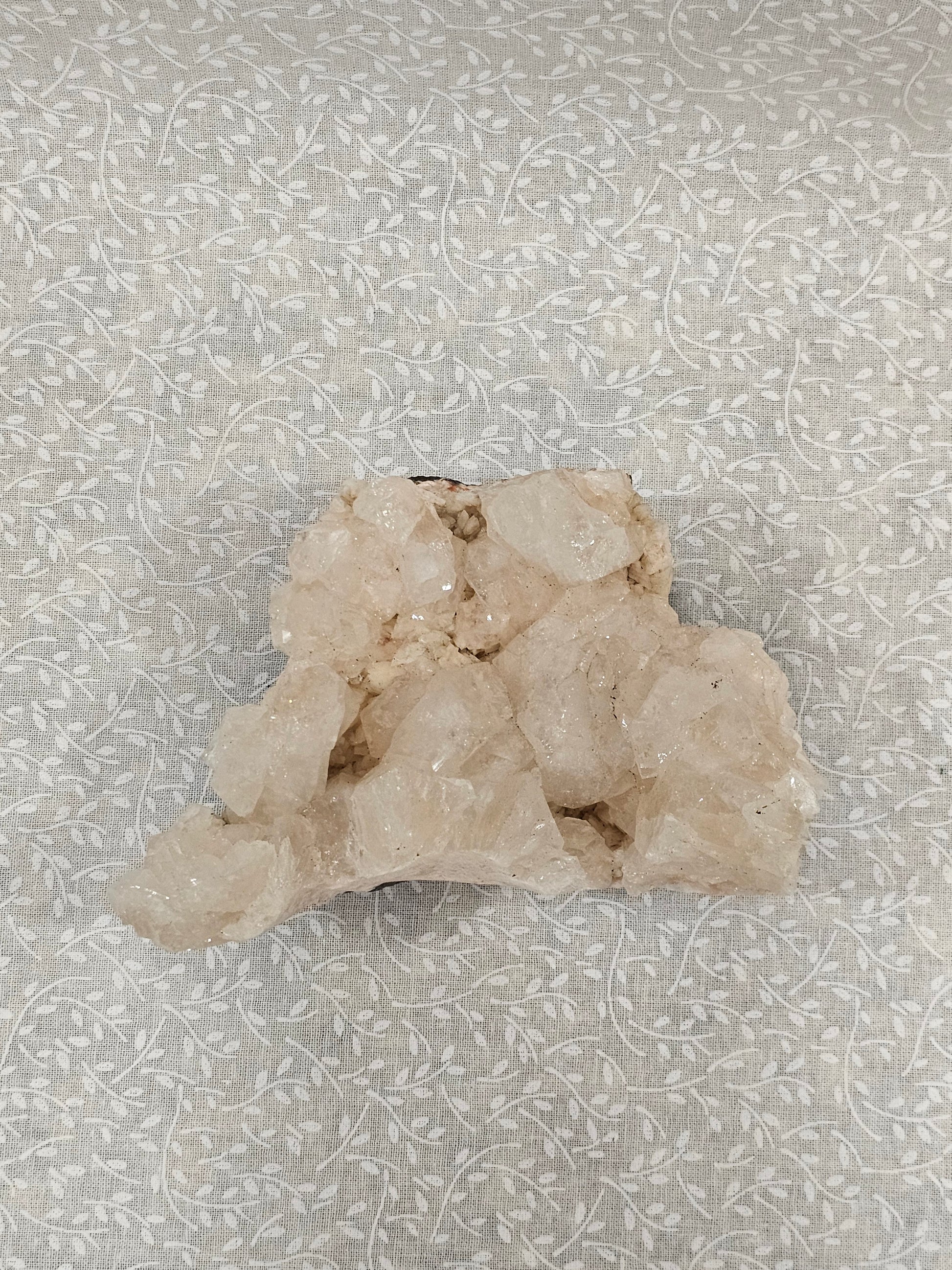 Apophyllite with Stillbite Raw Crystal Cluster
