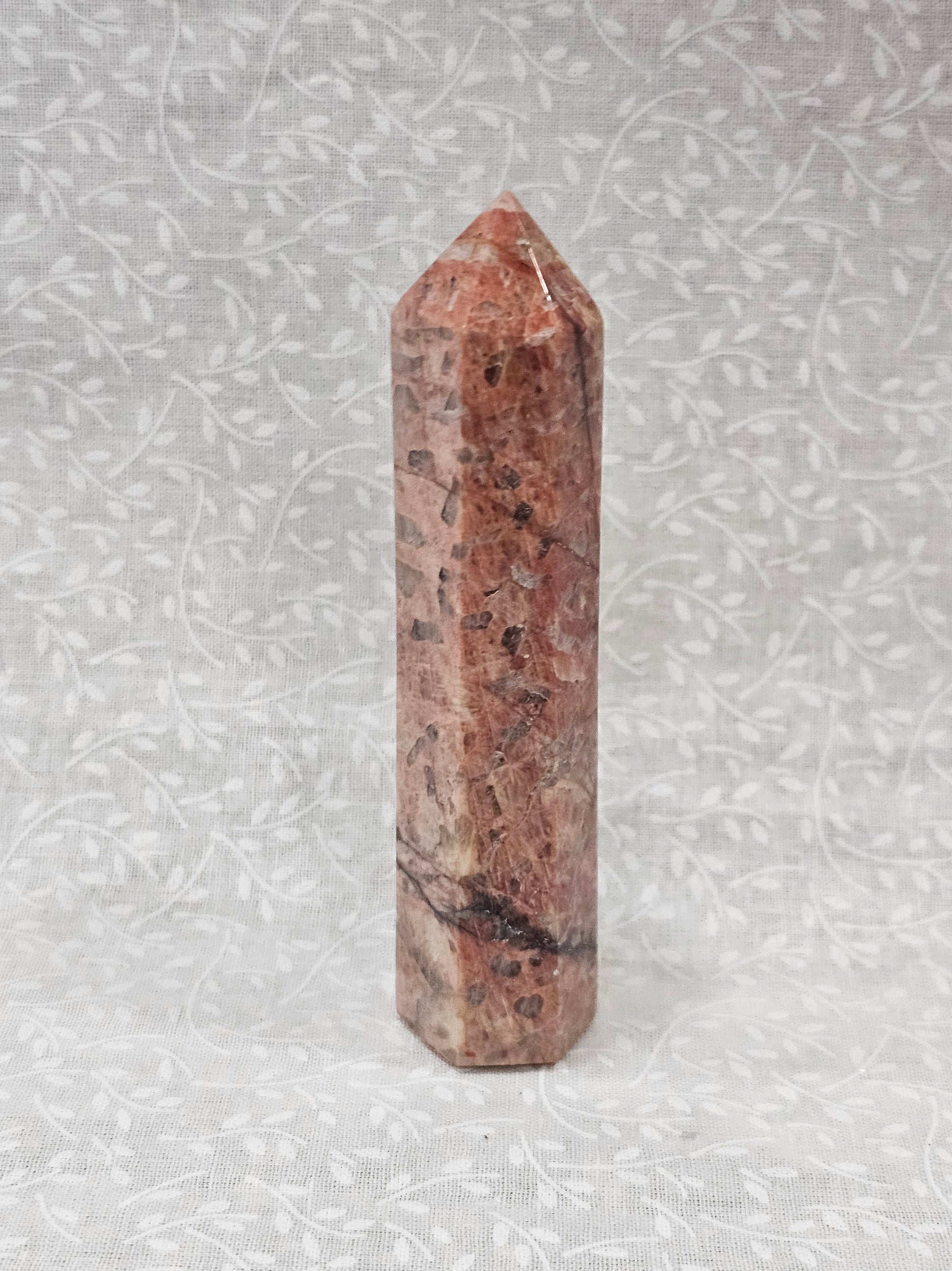Red Granite Crystal Tower