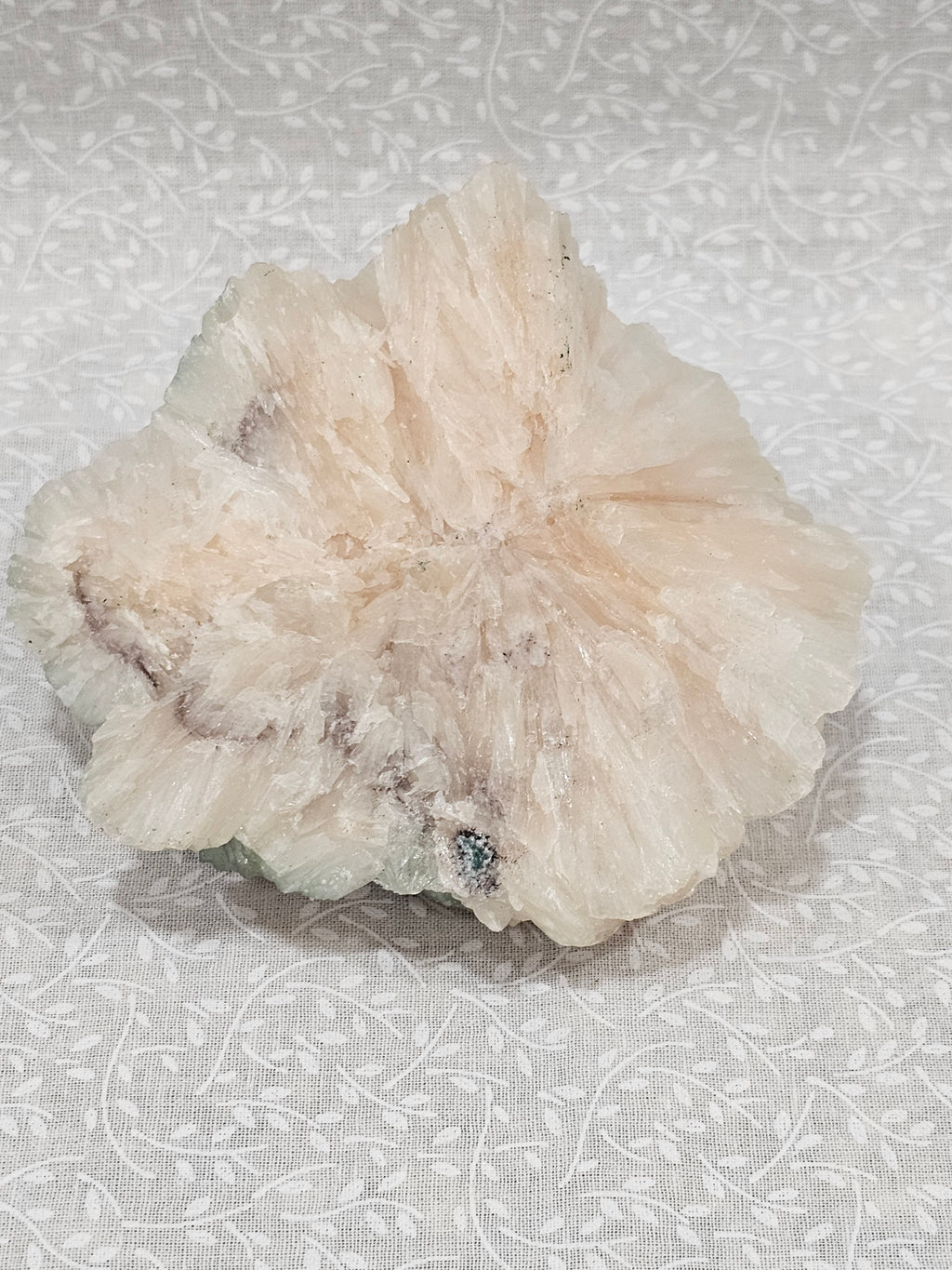 Stillbite with Green Apophyllite Raw Crystal Cluster