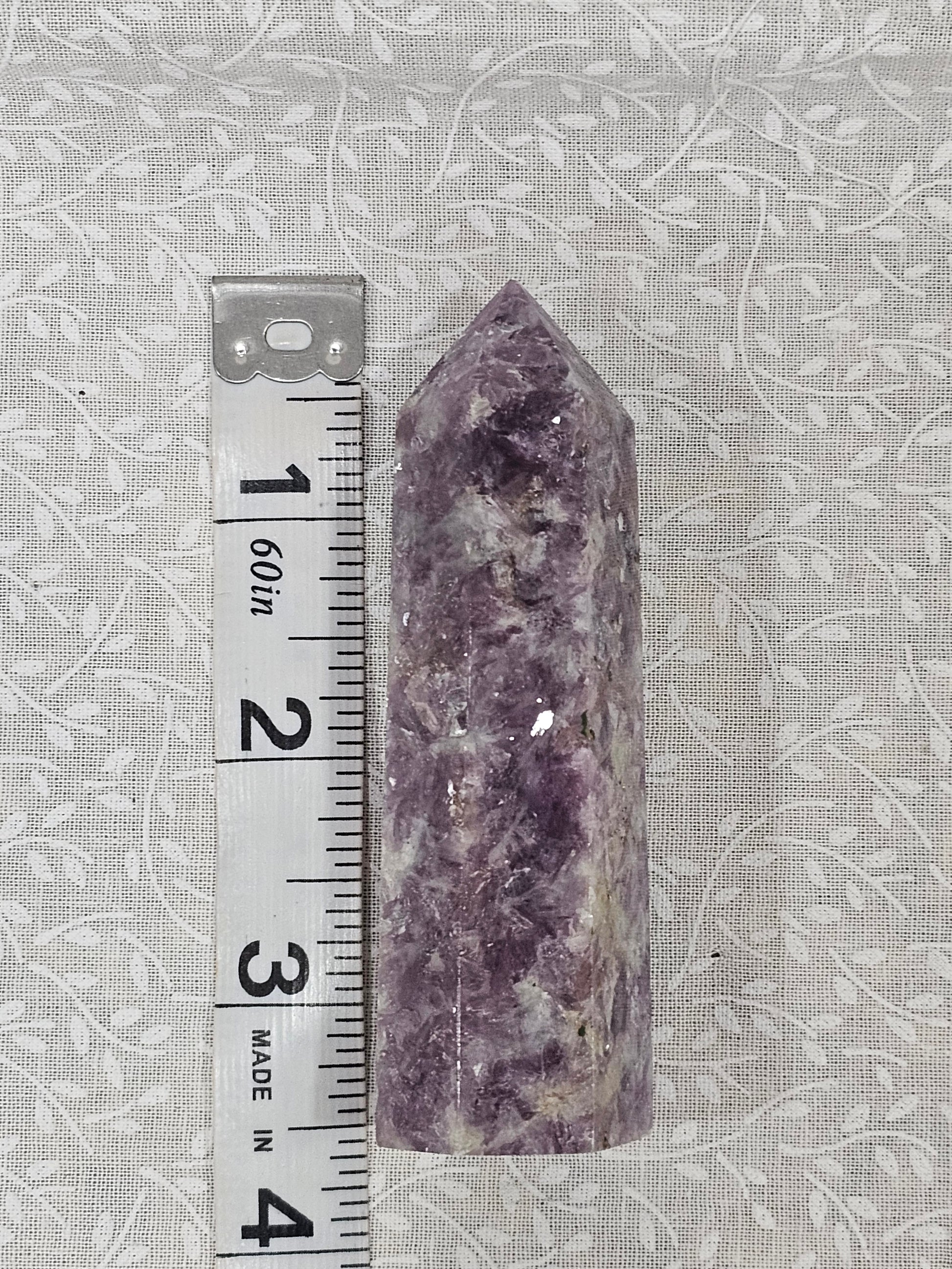 Lepidolite Crystal Tower