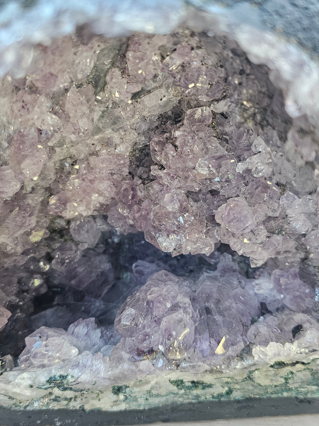 Amethyst Raw Crystal Cathedral - 7" Natural Purple Geode