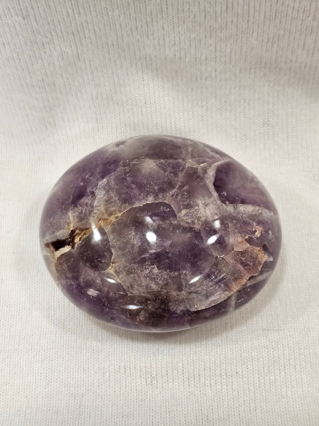 Amethyst Crystal Palm Stone