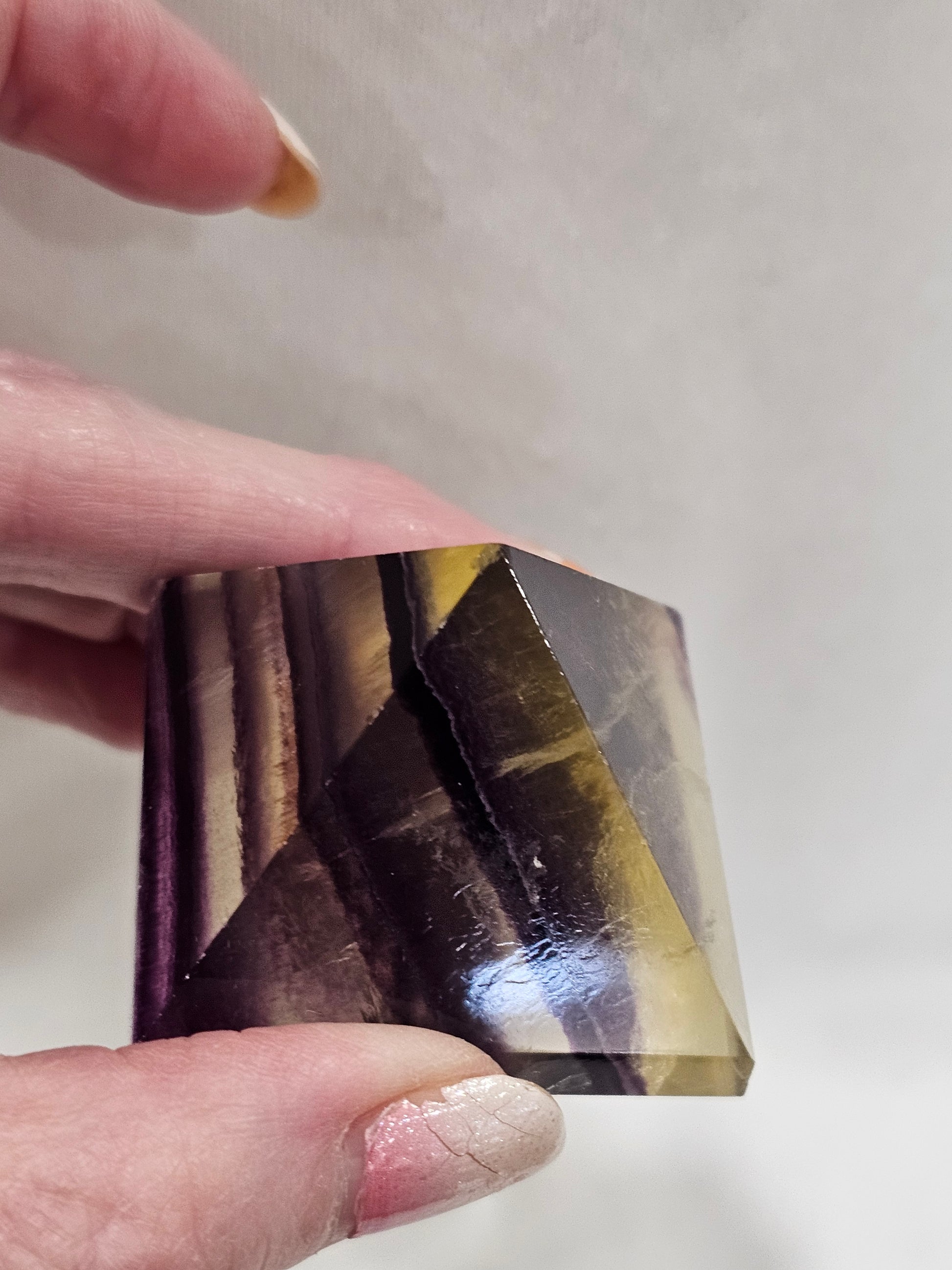 Fluorite Crystal Pyramid