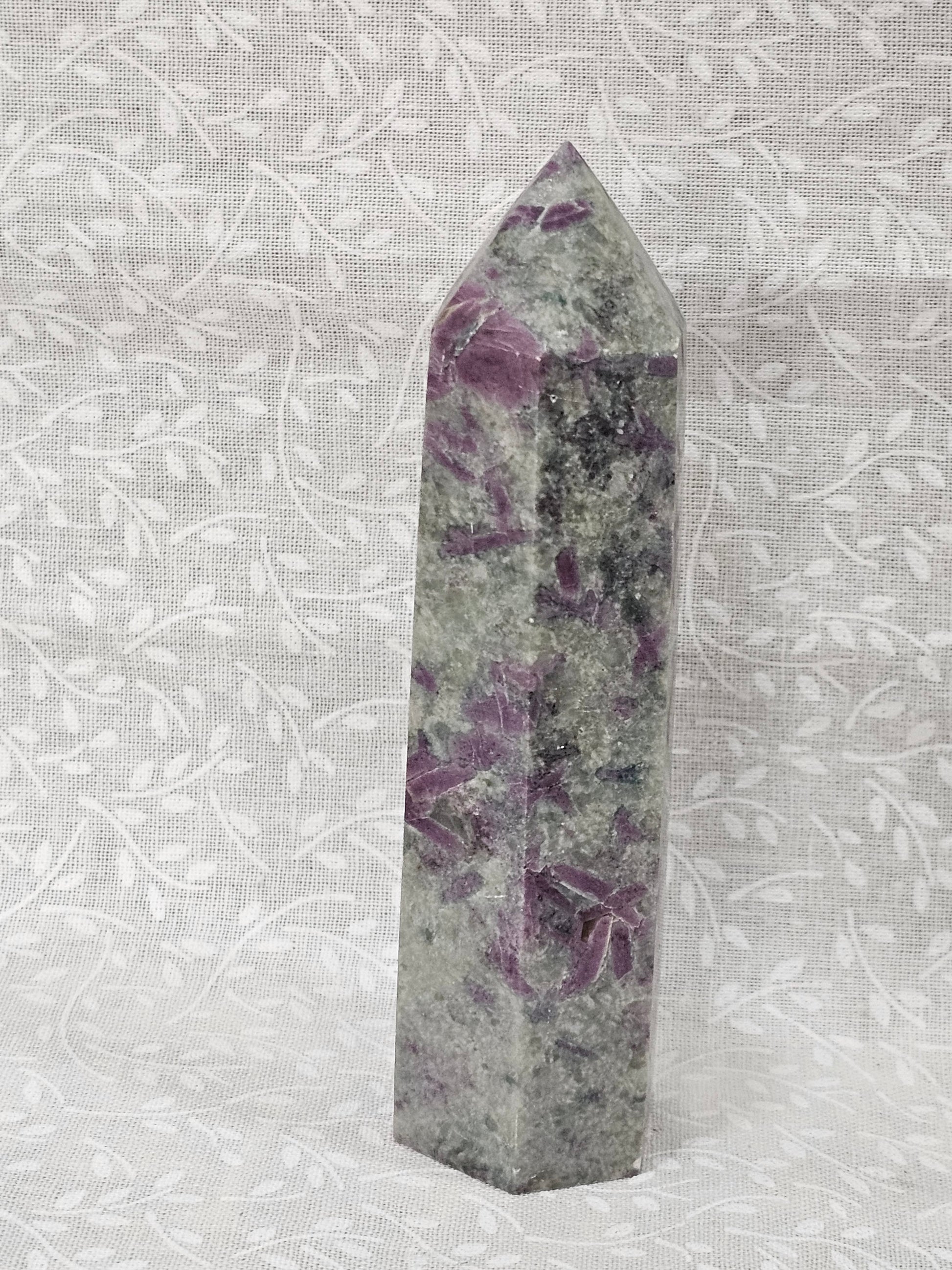 Ruby In Granite Crystal Tower