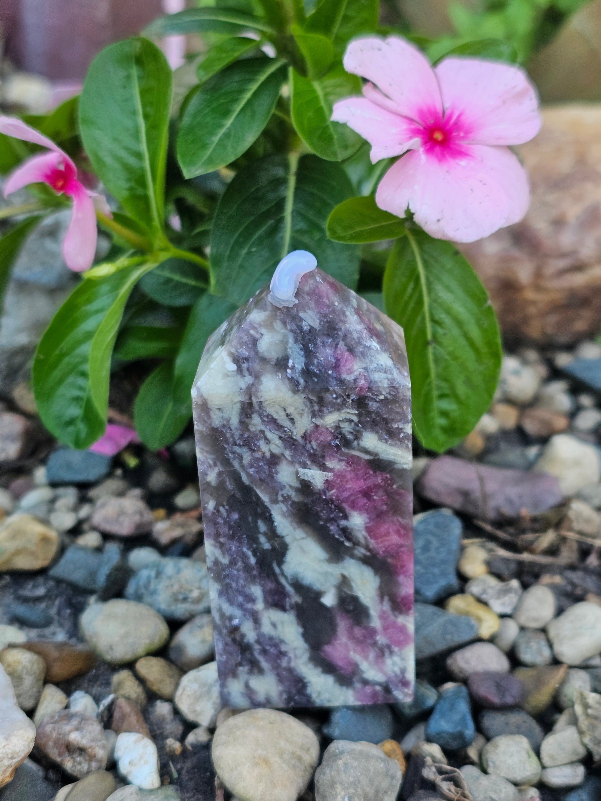 Pink Tourmaline Crystal Tower