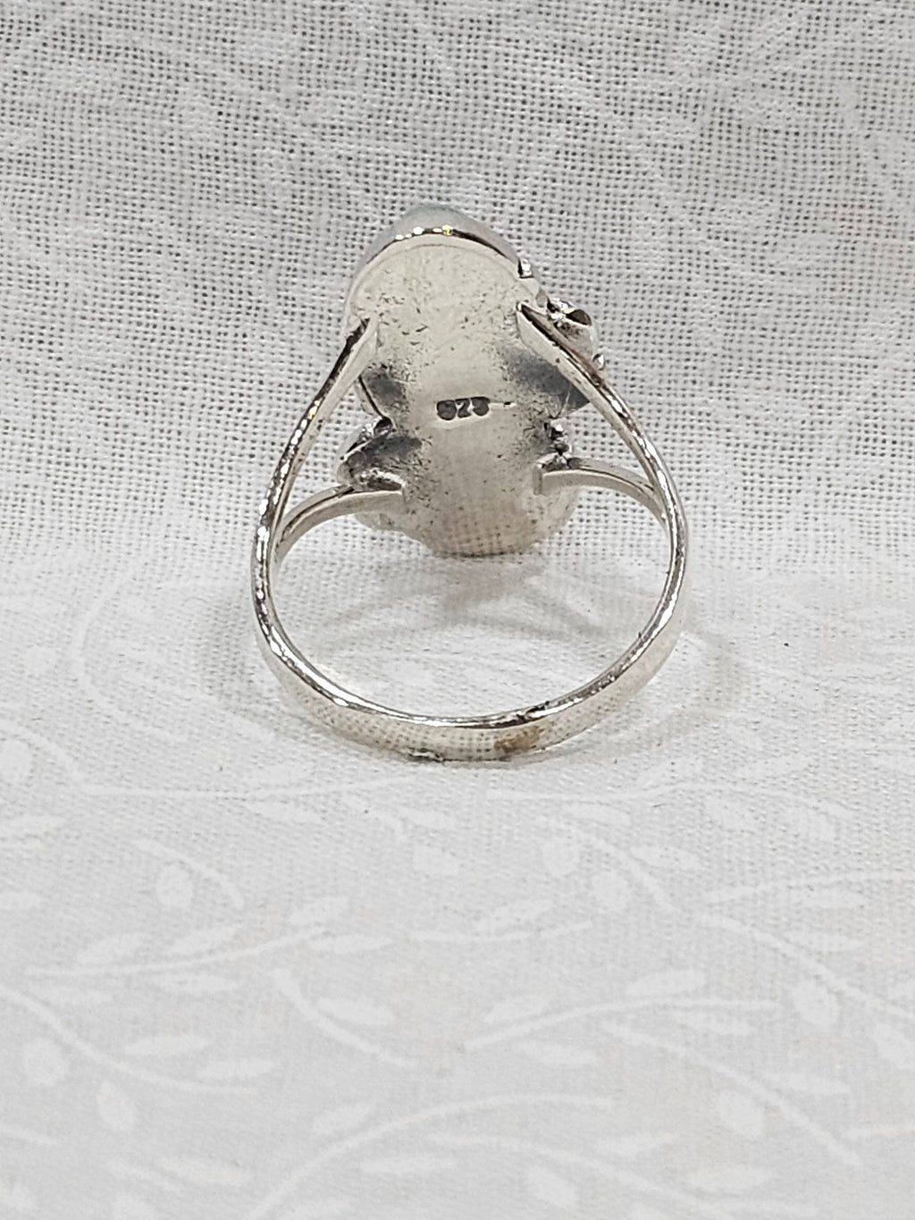 Sterling Silver Red & Blue Turquoise Ring - Size 8.5