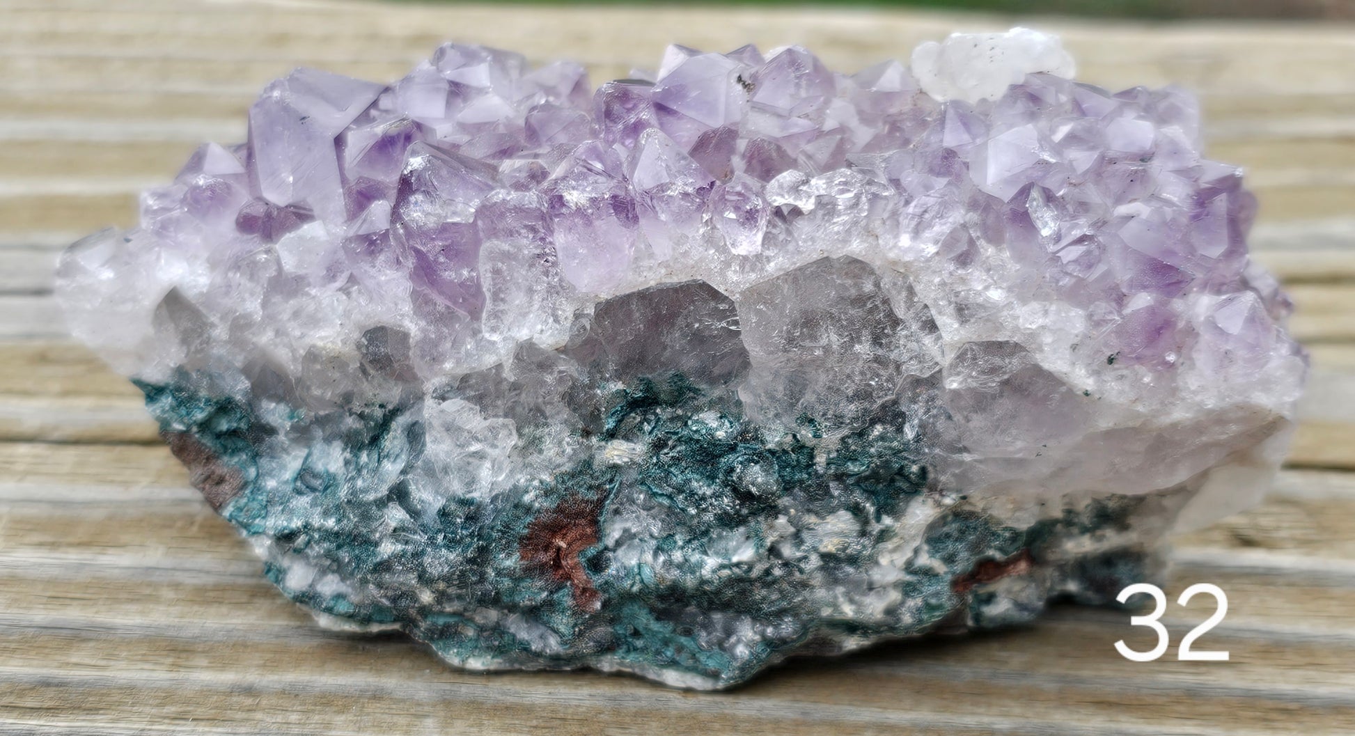 Amethyst with Quartz Raw Crystal Cluster