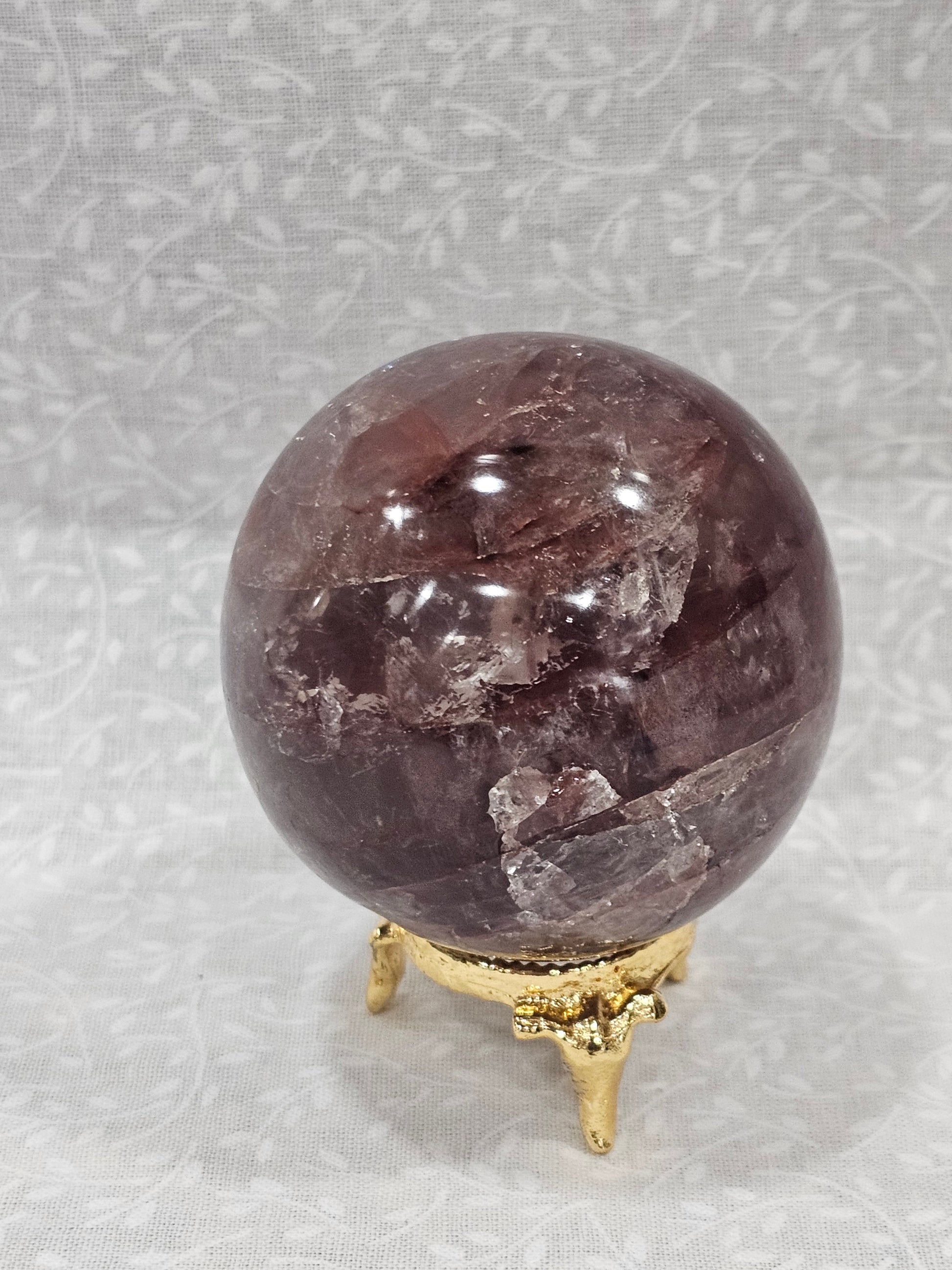 Fire Quartz Crystal Sphere