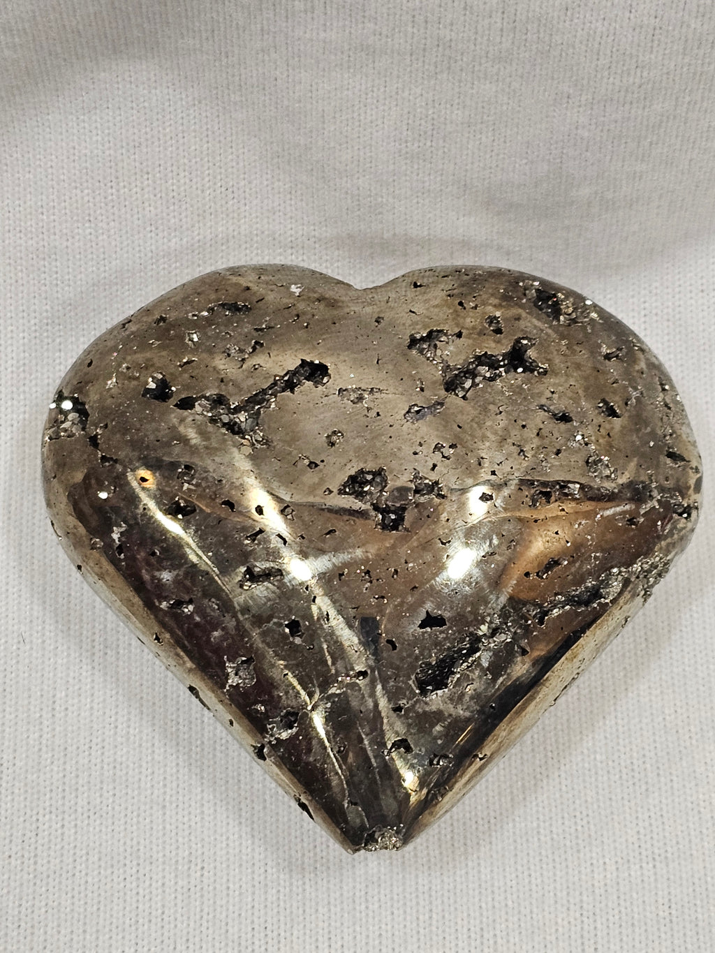 Pyrite Crystal Heart - Fool's Gold