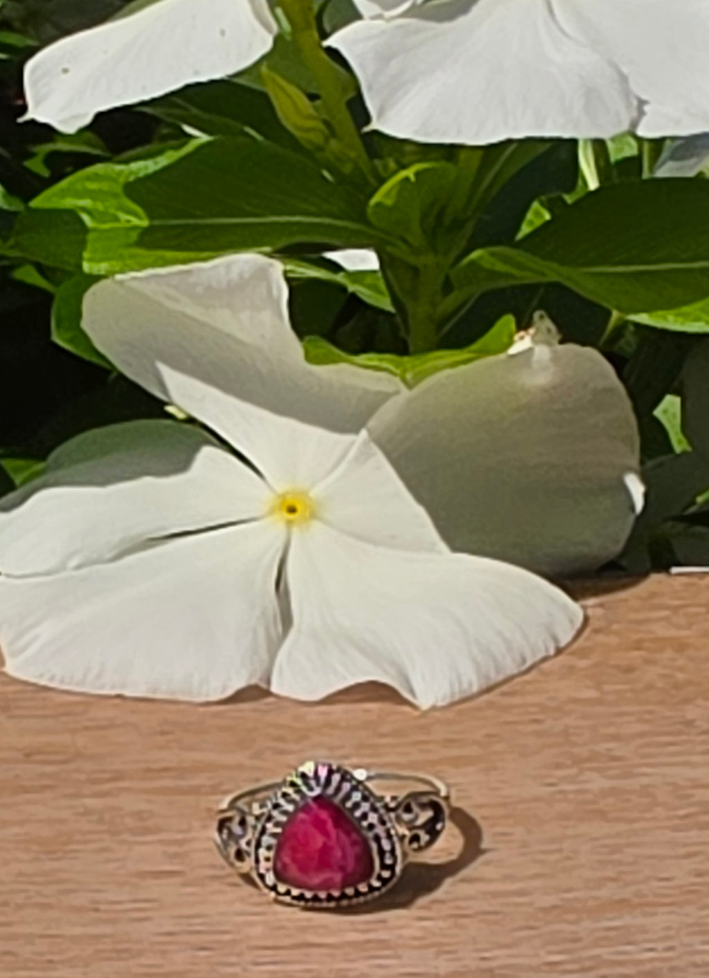 Sterling Silver Ruby Ring – Size 4.5