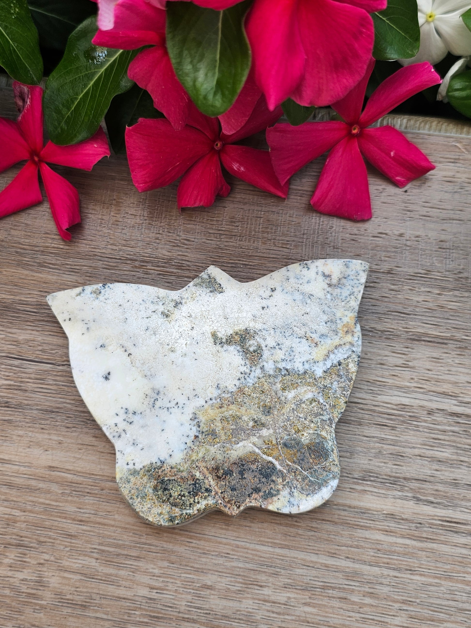 Dendritic Opal Crystal Butterfly
