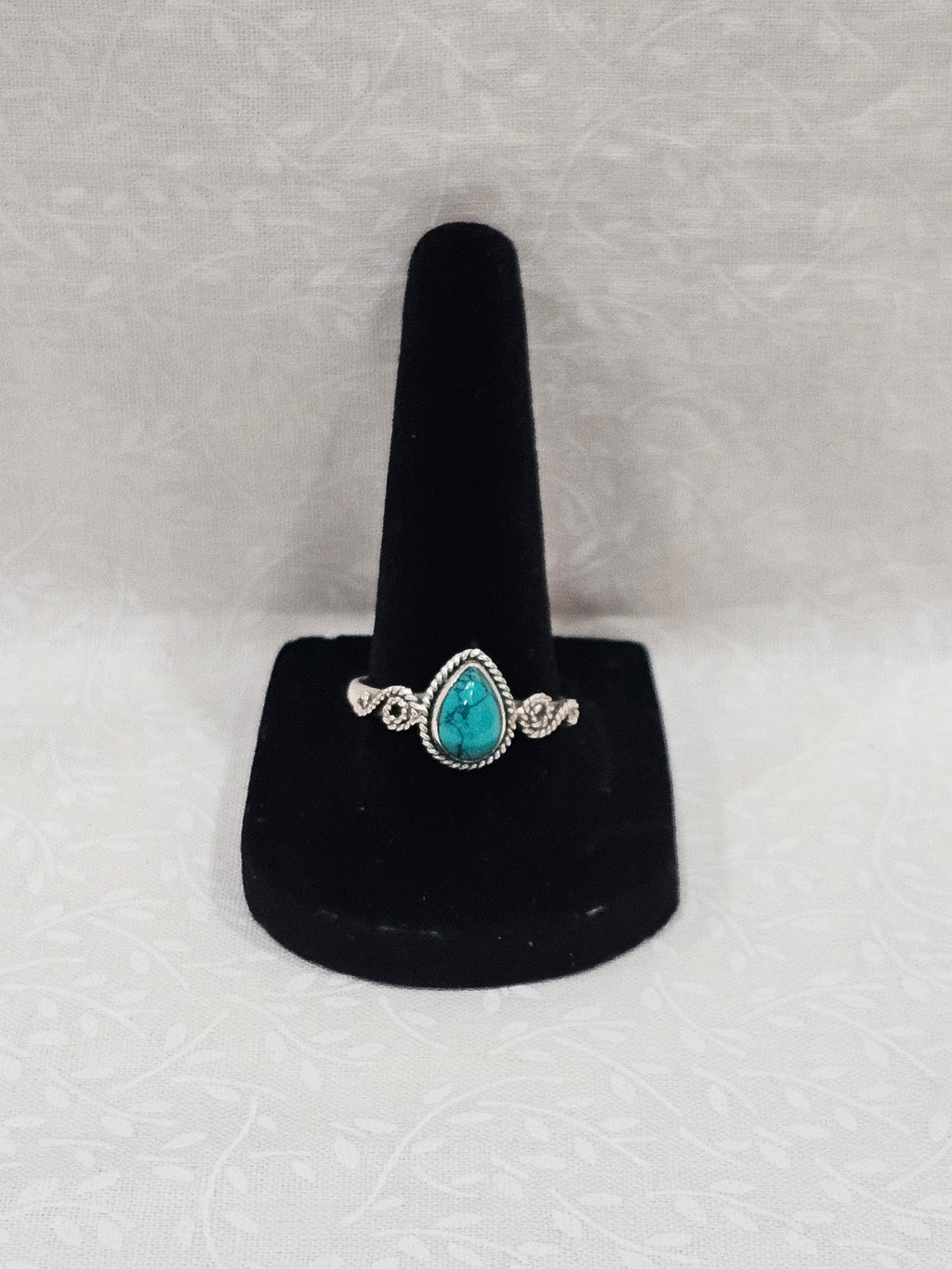 Sterling Silver Turquoise Gemstone Ring 10