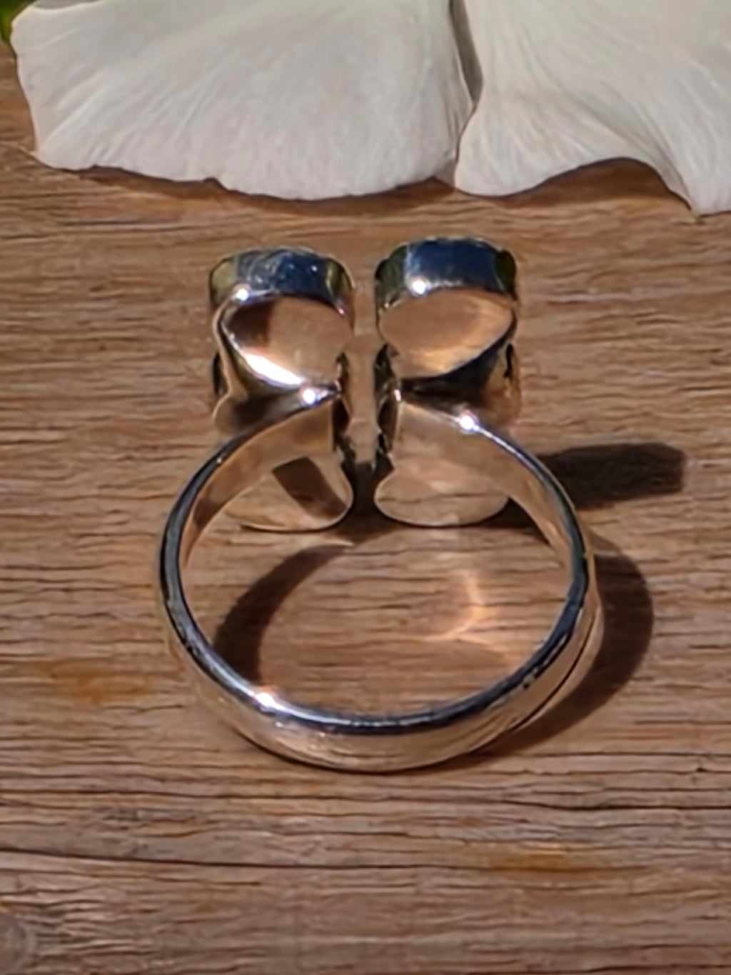 Labradorite Gemstone Sterling Silver Ring – Size 7.5