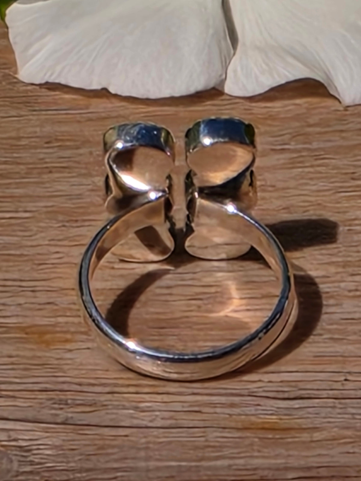 Labradorite Gemstone Sterling Silver Ring – Size 7.5