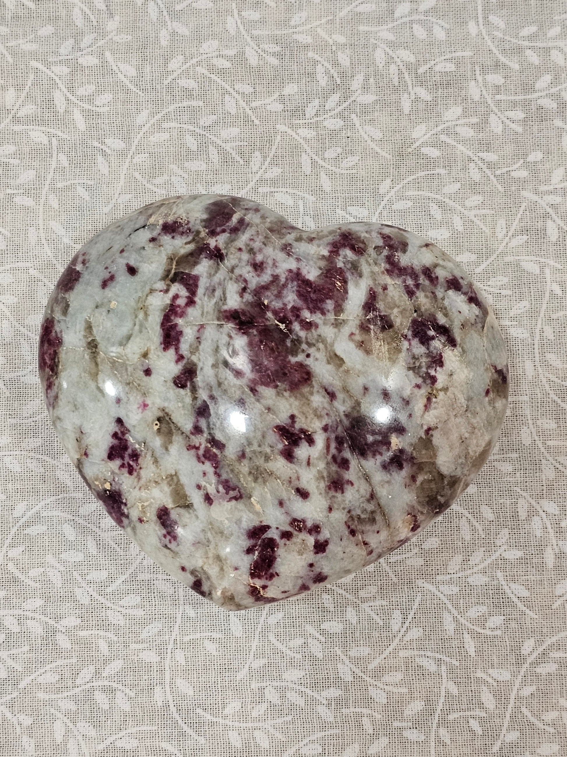 Rubellite Crystal Heart