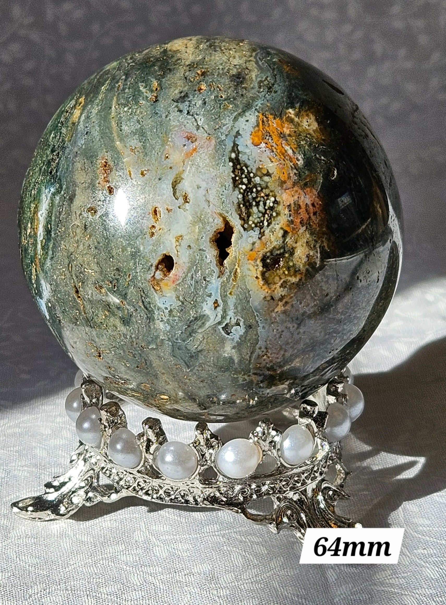 Ocean Jasper Crystal Sphere