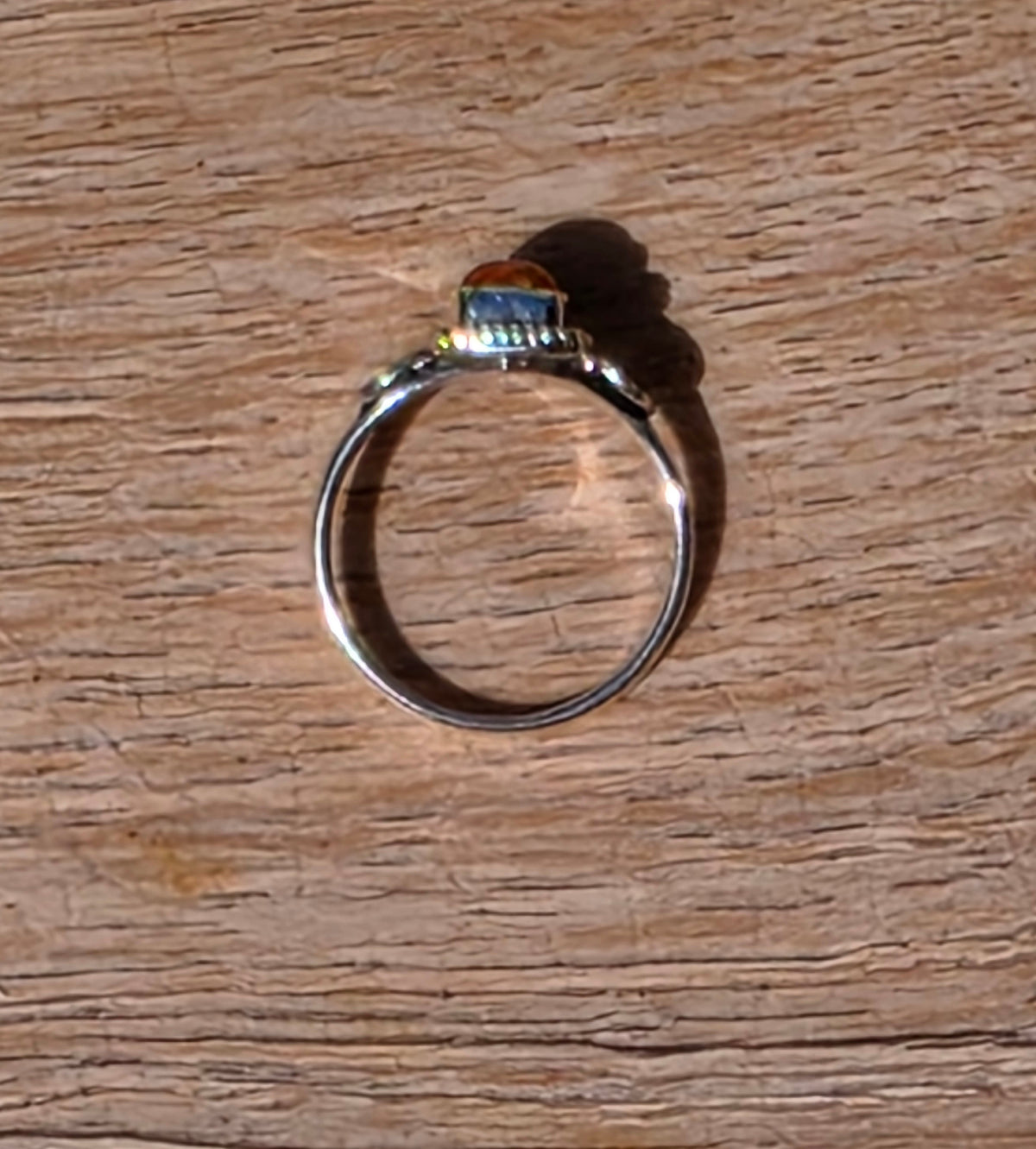Sterling Silver Spiny Oyster Ring - Size 6