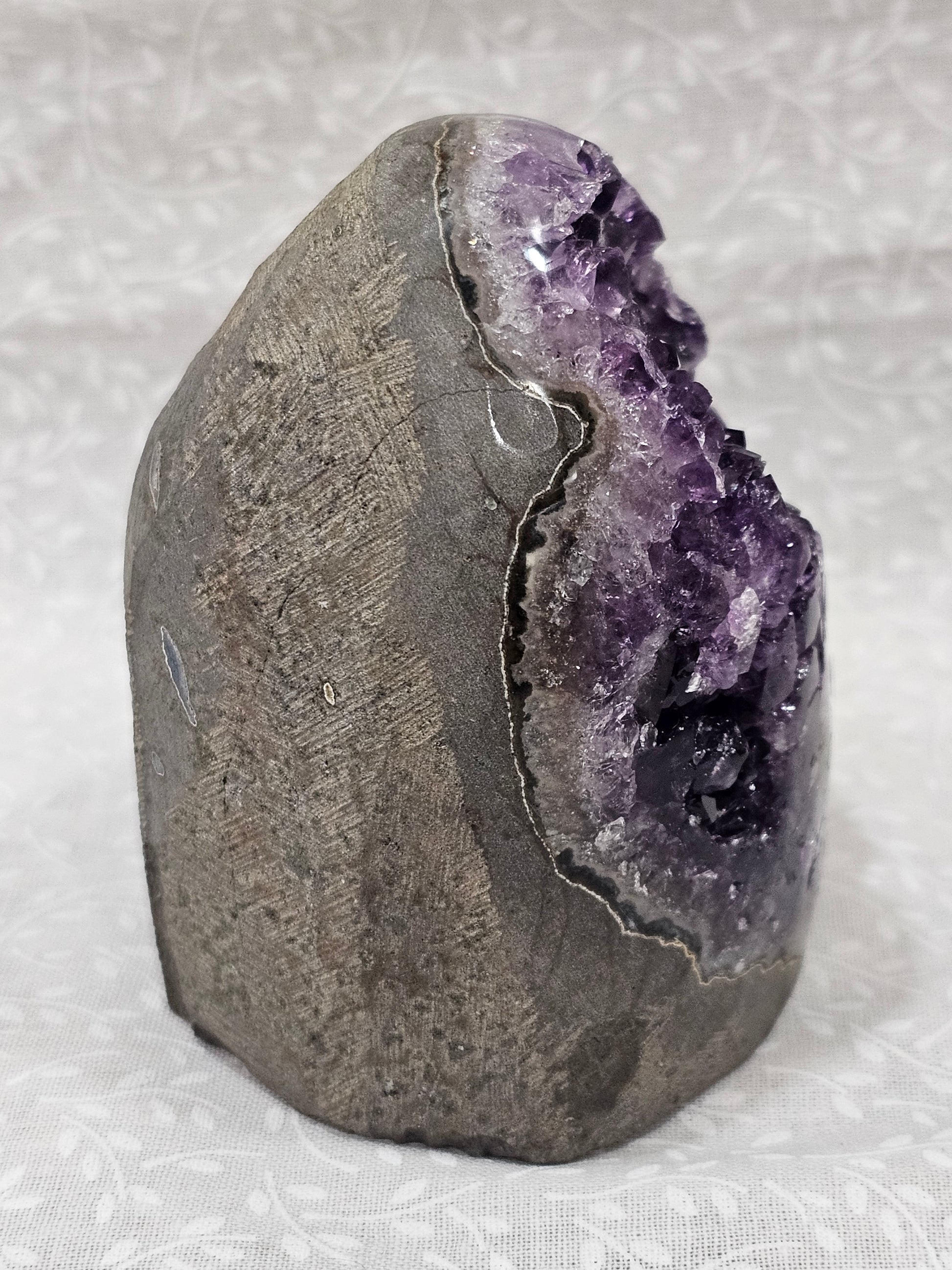 Amethyst Raw Crystal Cut Base