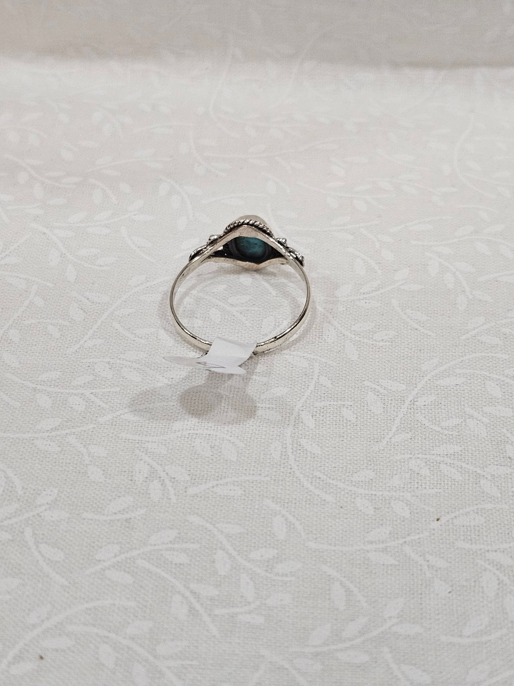 Sterling Silver Turquoise Gemstone Ring - Size 9