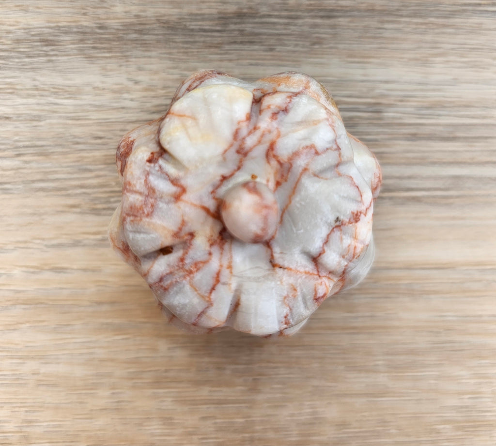 Red Jasper Crystal Pumpkin - Healing Stone Decoration