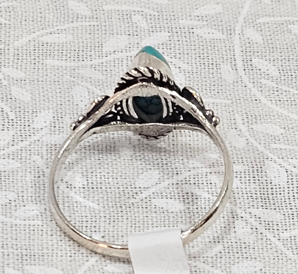 Sterling Silver Turquoise Gemstone Ring 7