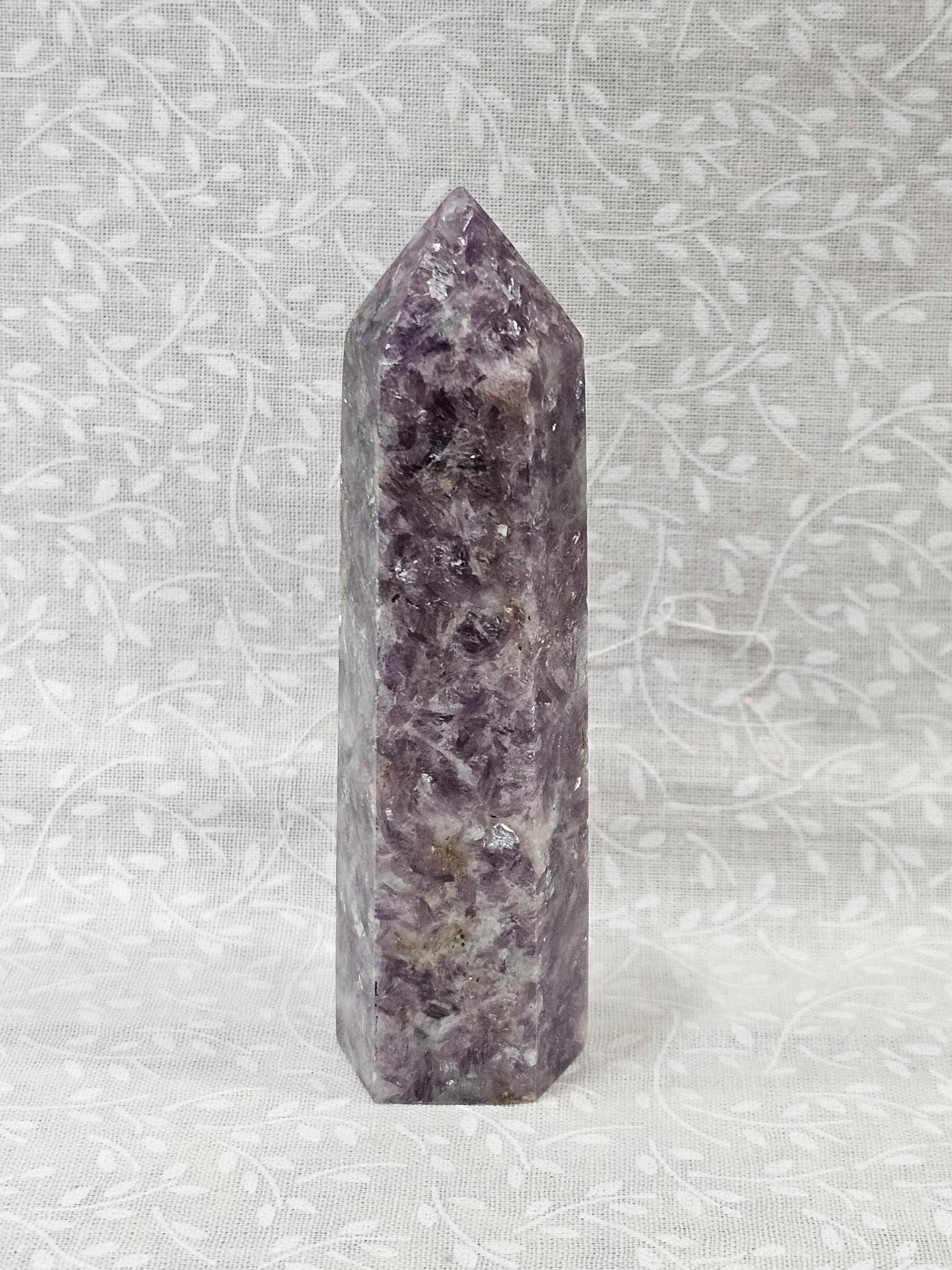Lepidolite Crystal Tower