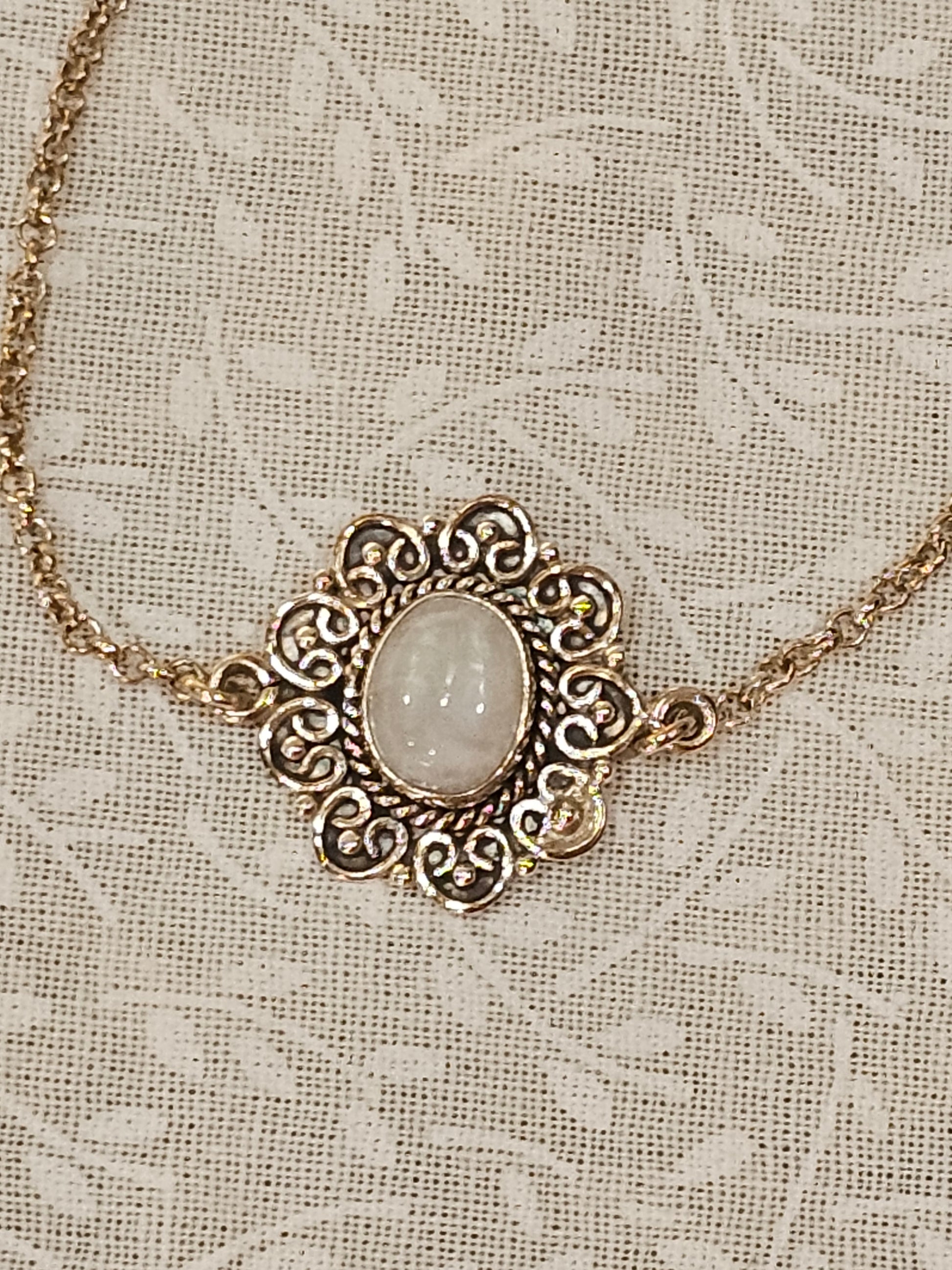 Sterling Silver Moonstone Gemstone Bracelet