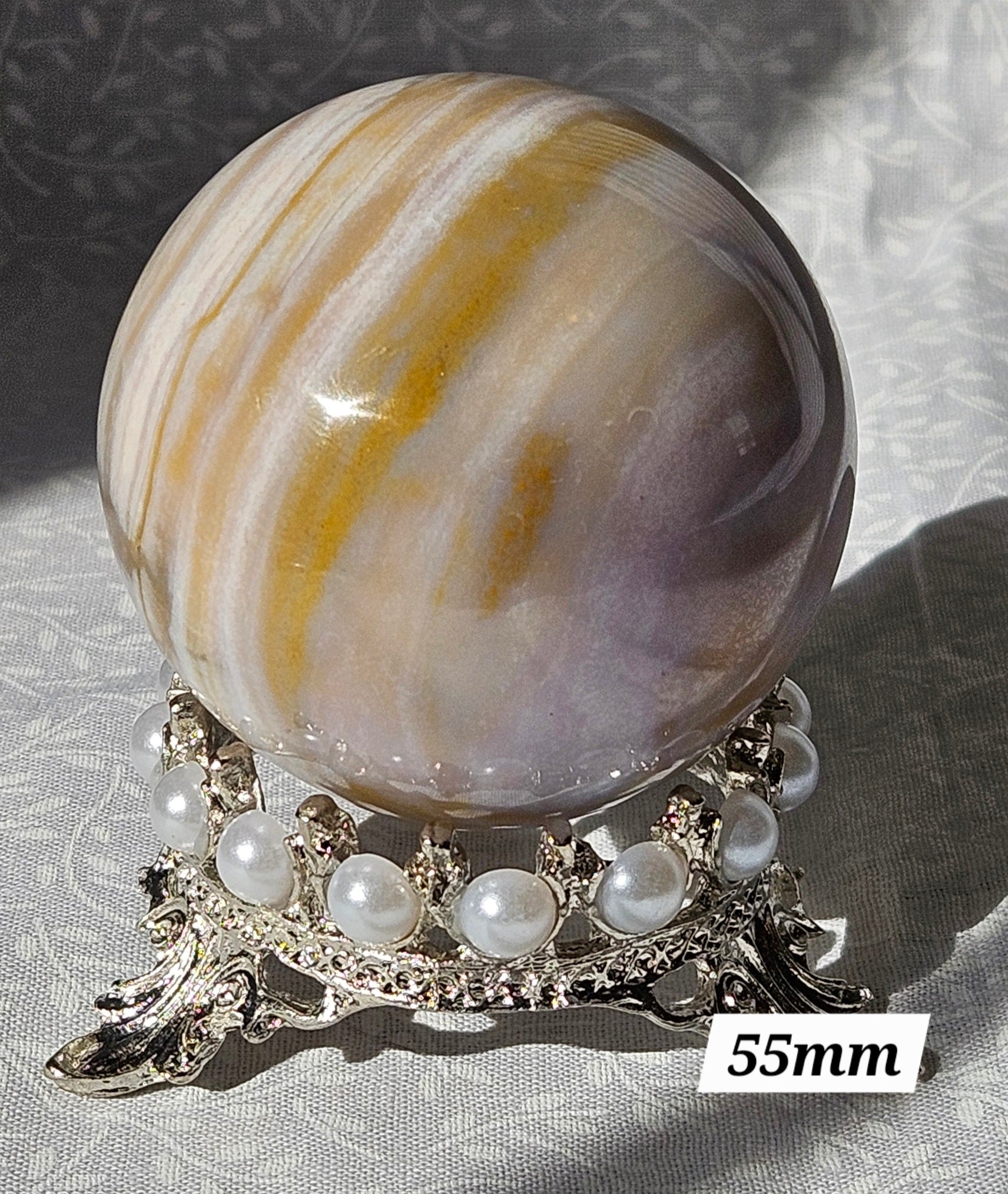 Banded Agate Crystal Sphere