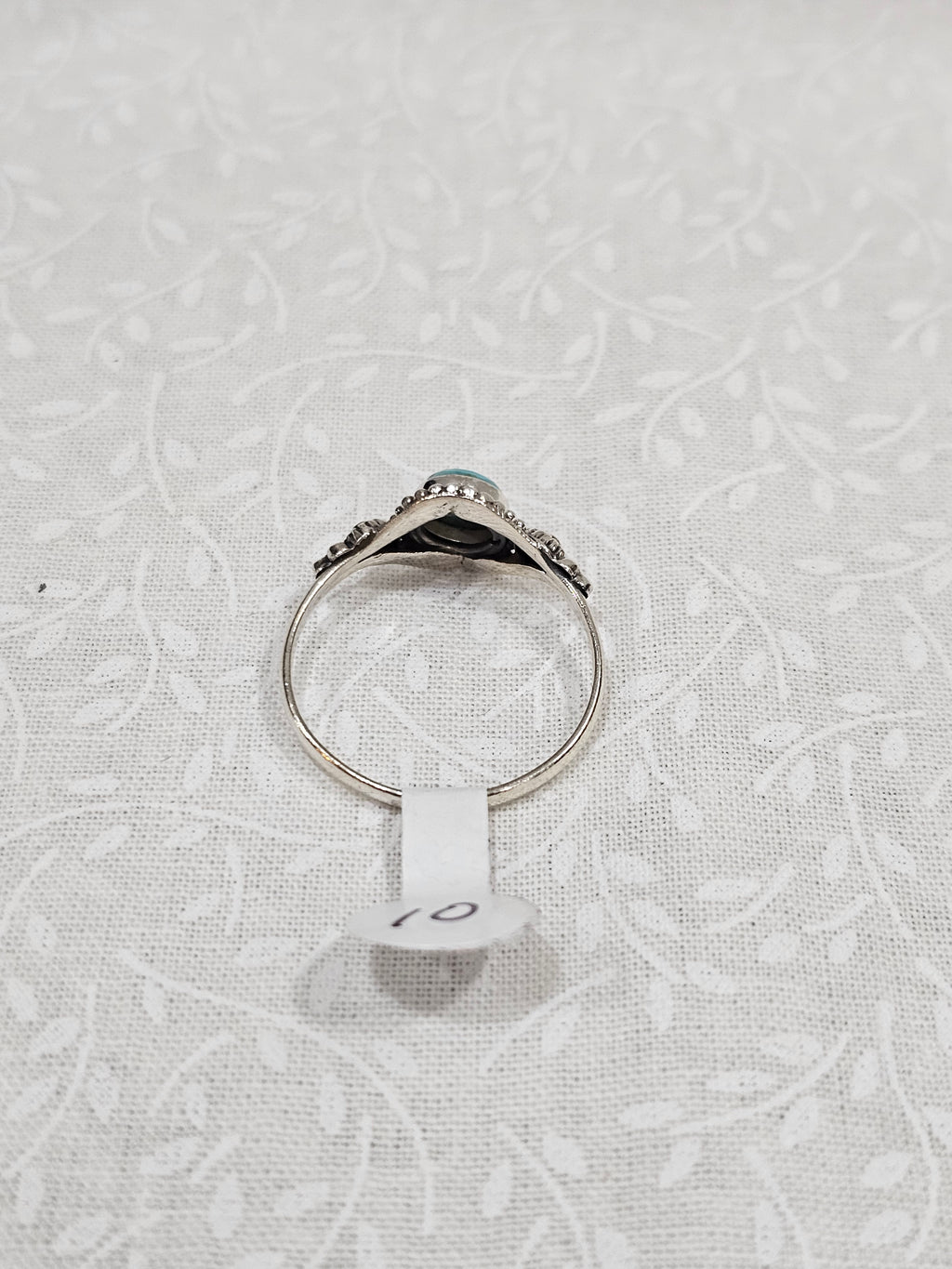 Sterling Silver Turquoise Gemstone Ring 10