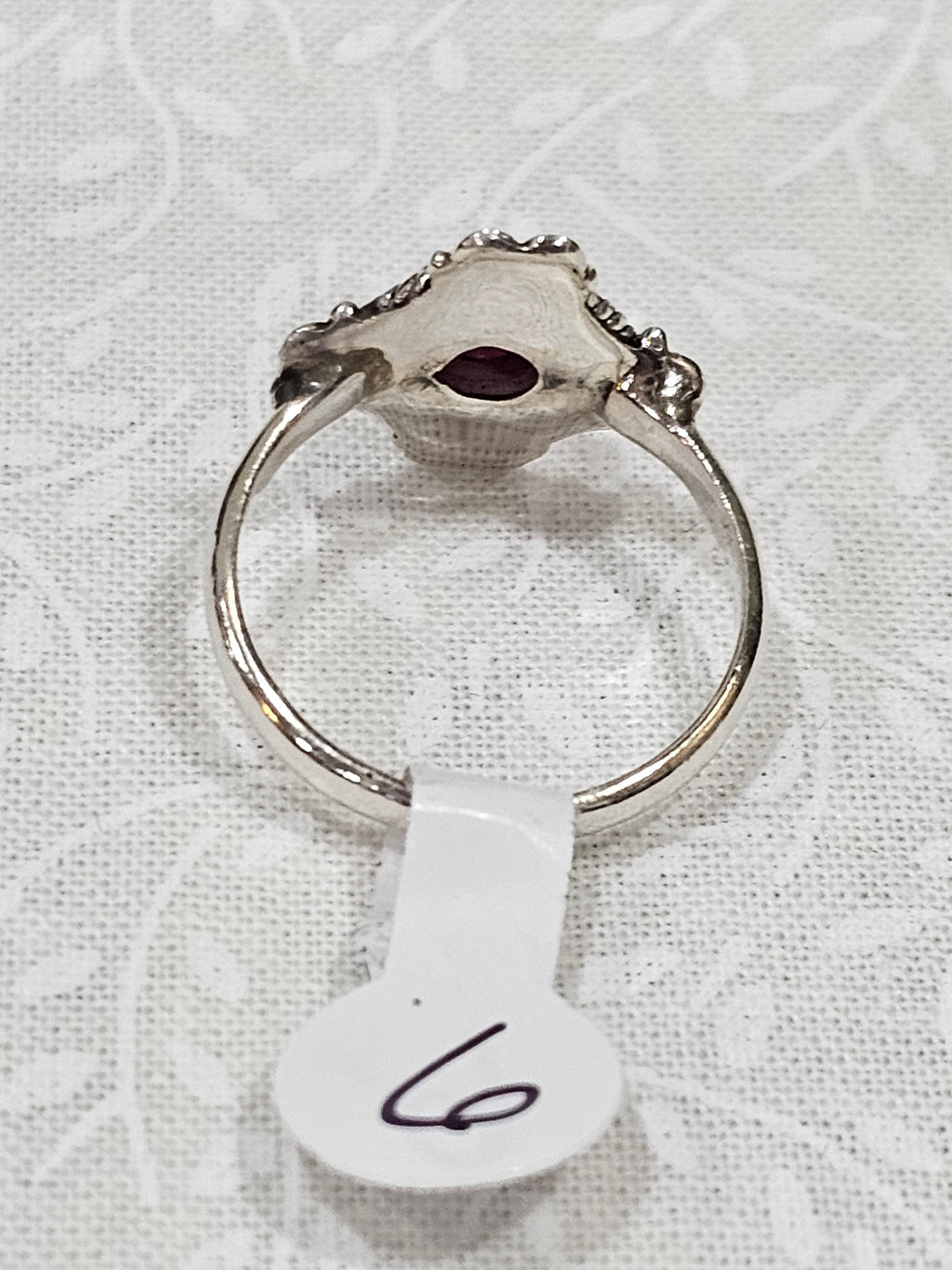Sterling Silver Ruby Gemstone Ring 6