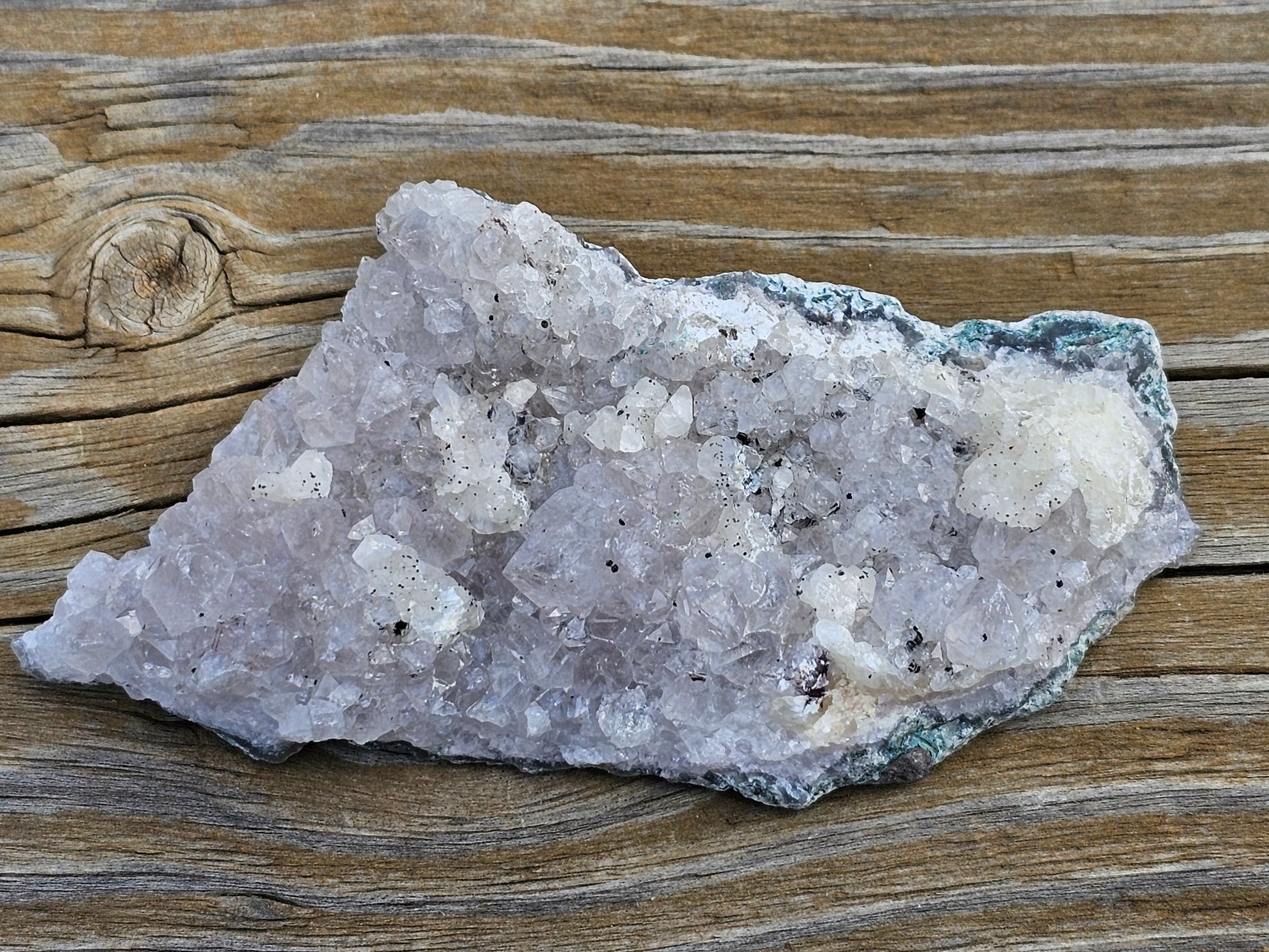 Amethyst with Quartz Raw Crystal Cluster