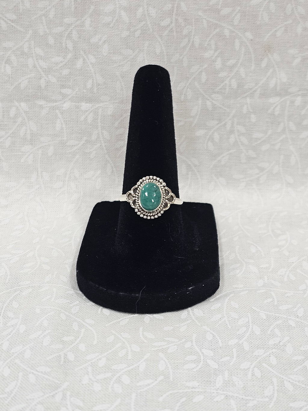Sterling Silver Amazonite Gemstone Ring 7