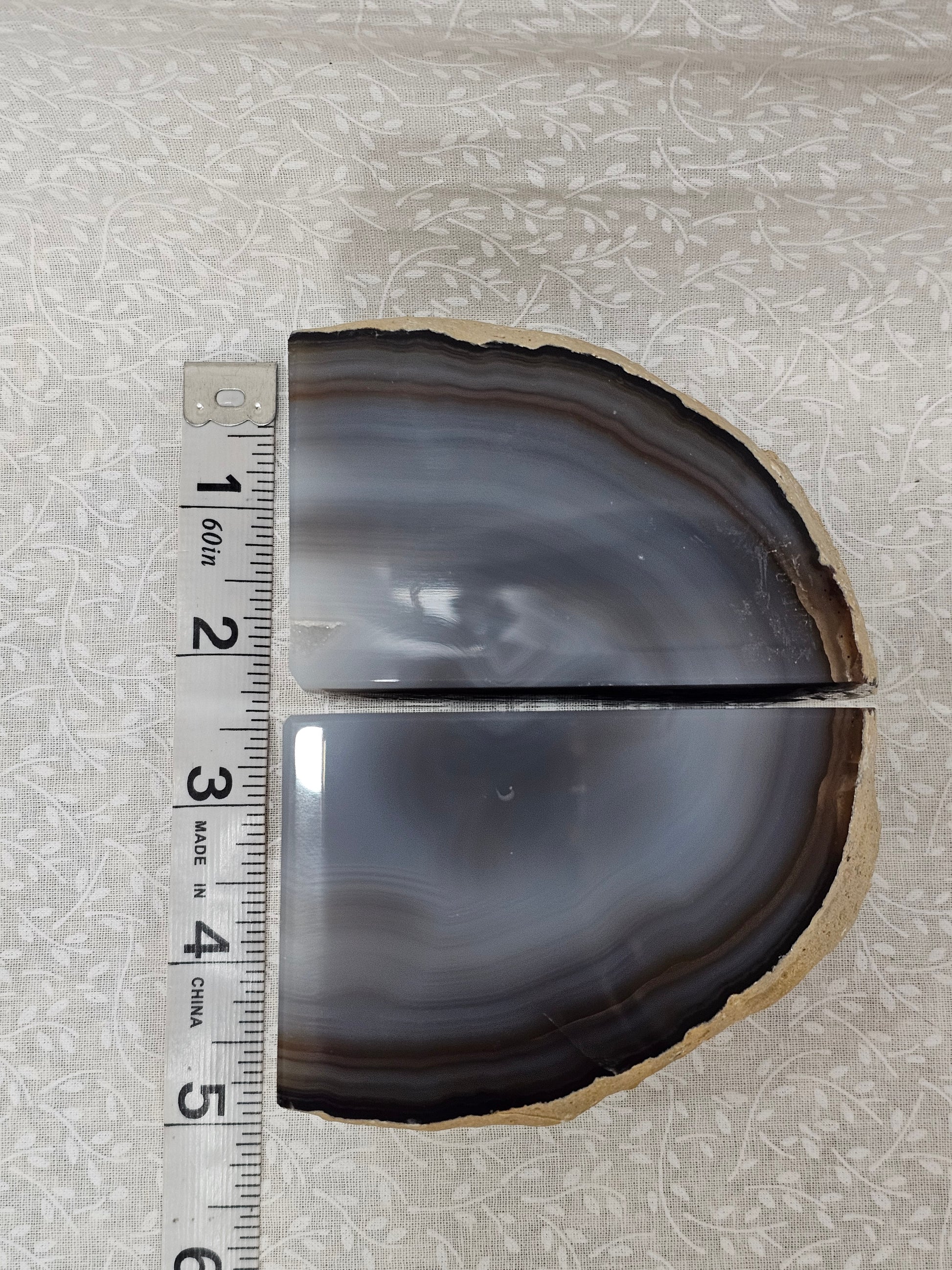 Agate Crystal Bookends