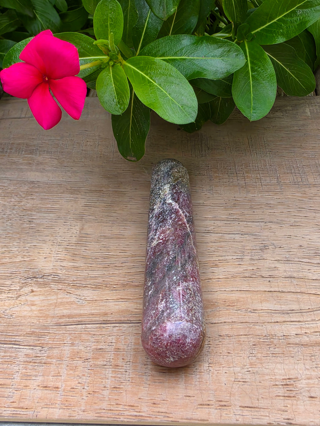 Rhodonite Crystal Massage Wand