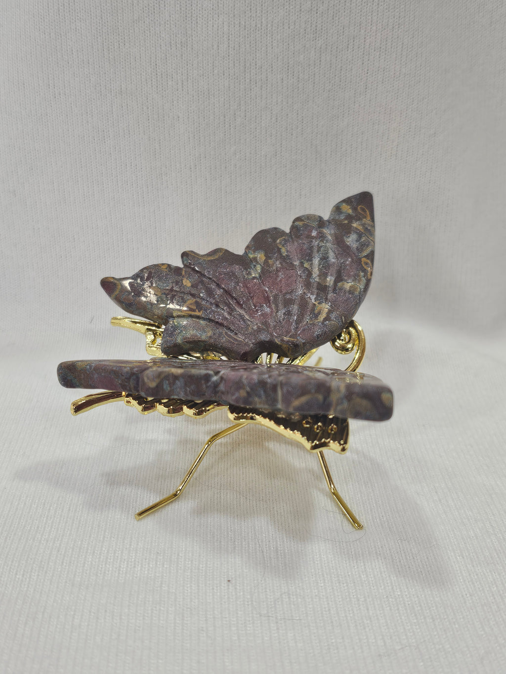 Ocean Jasper Butterfly Carving