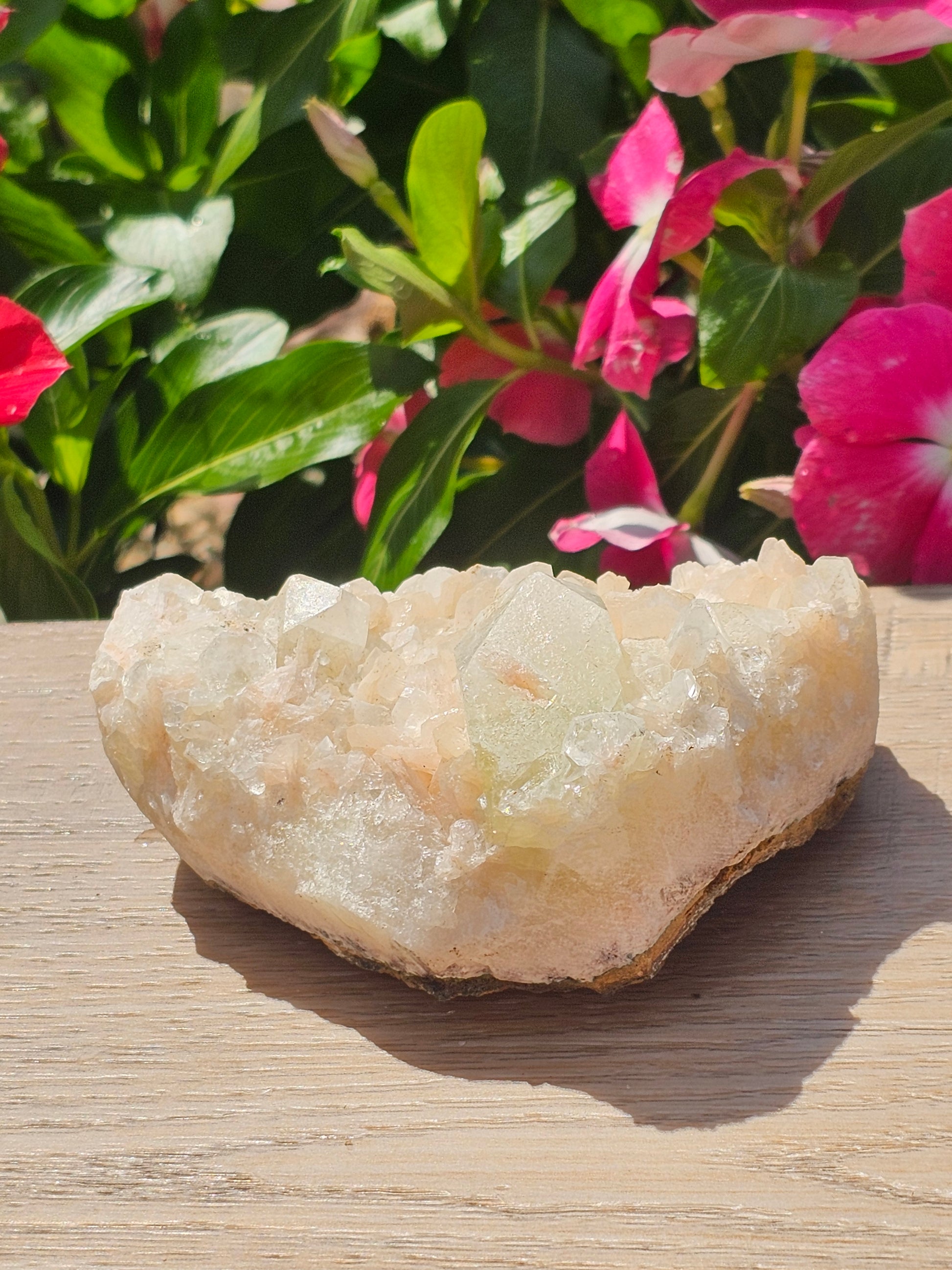 Peach Apophyllite Raw Crystal Cluster