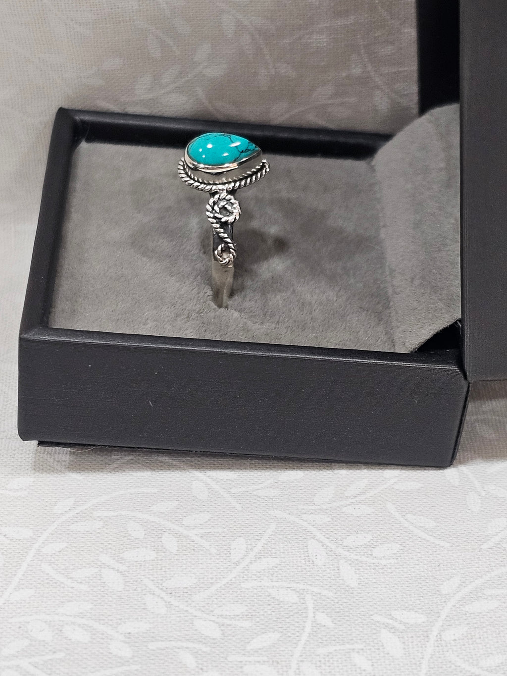 Sterling Silver Turquoise Gemstone Ring 10