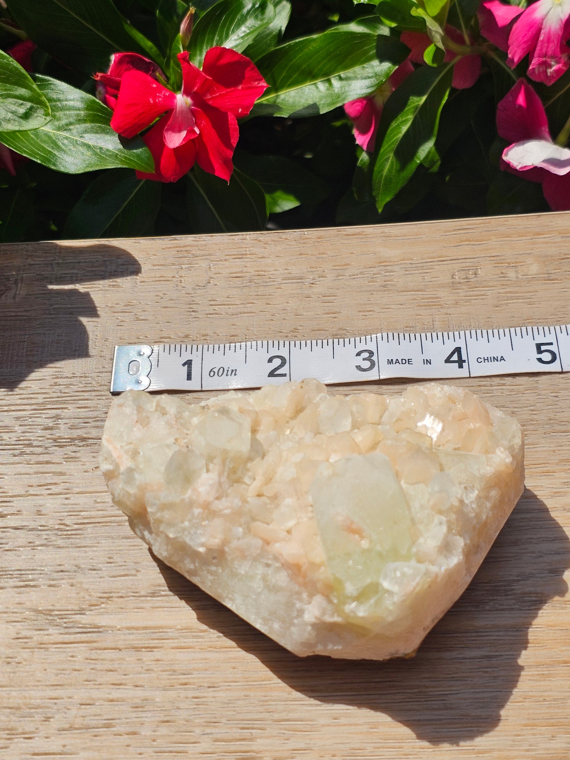 Peach Apophyllite Raw Crystal Cluster