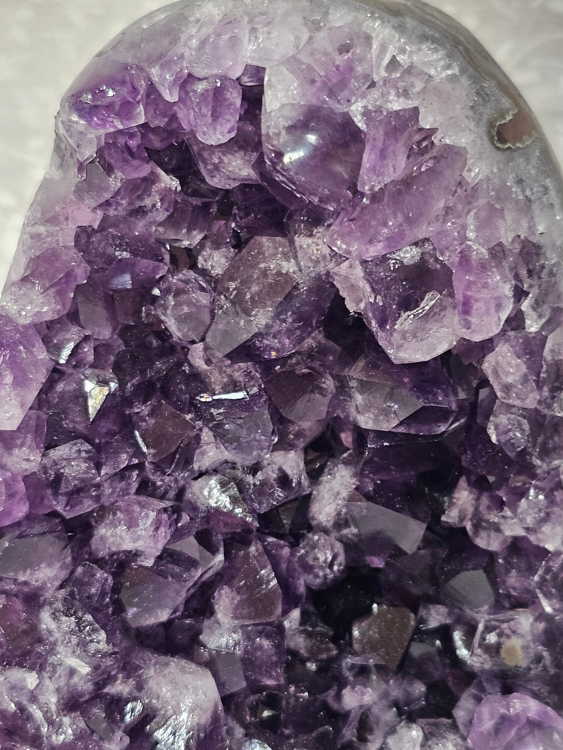Amethyst Raw Crystal Cut Base
