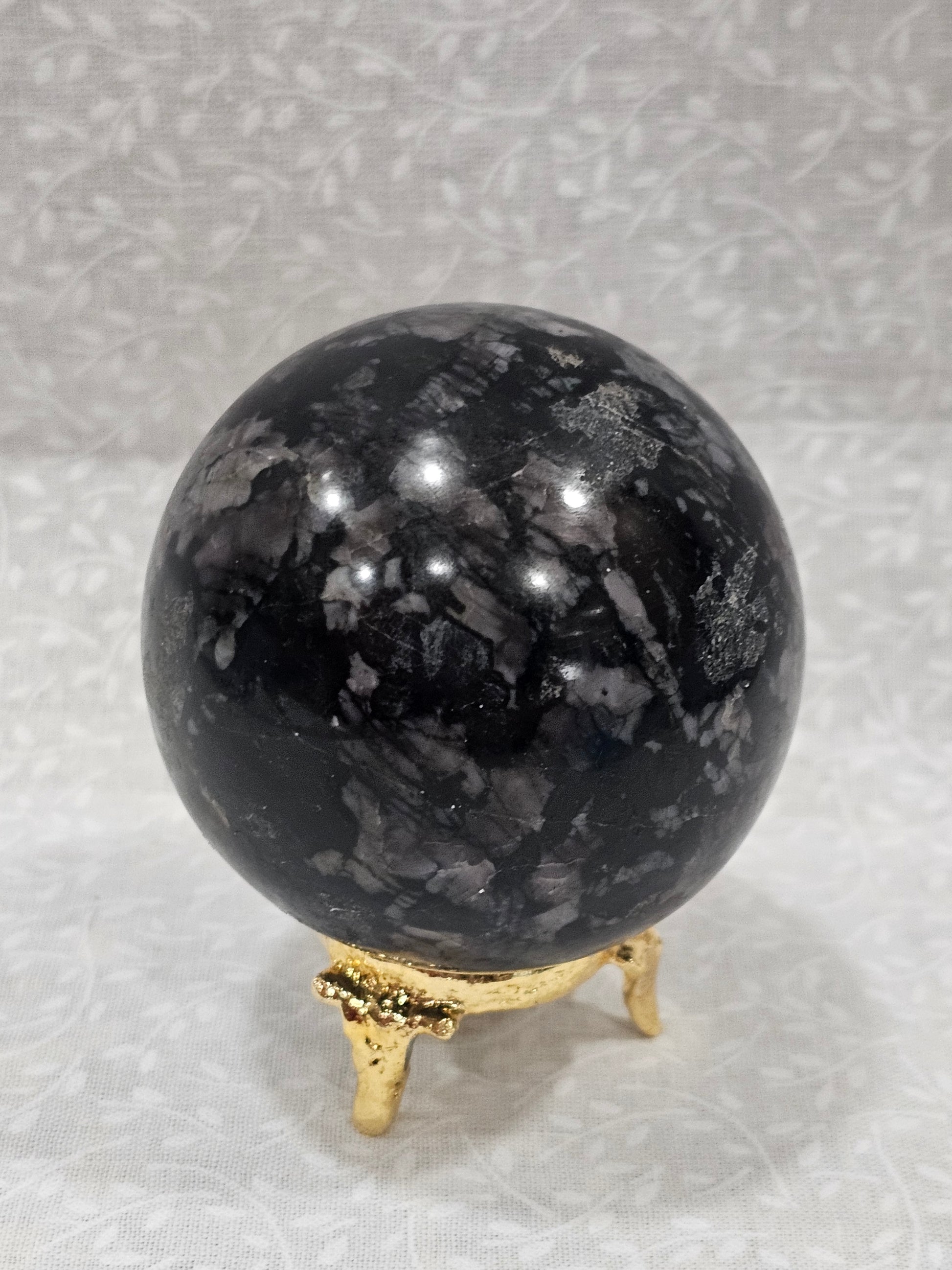 Indigo Gabbro Crystal Sphere