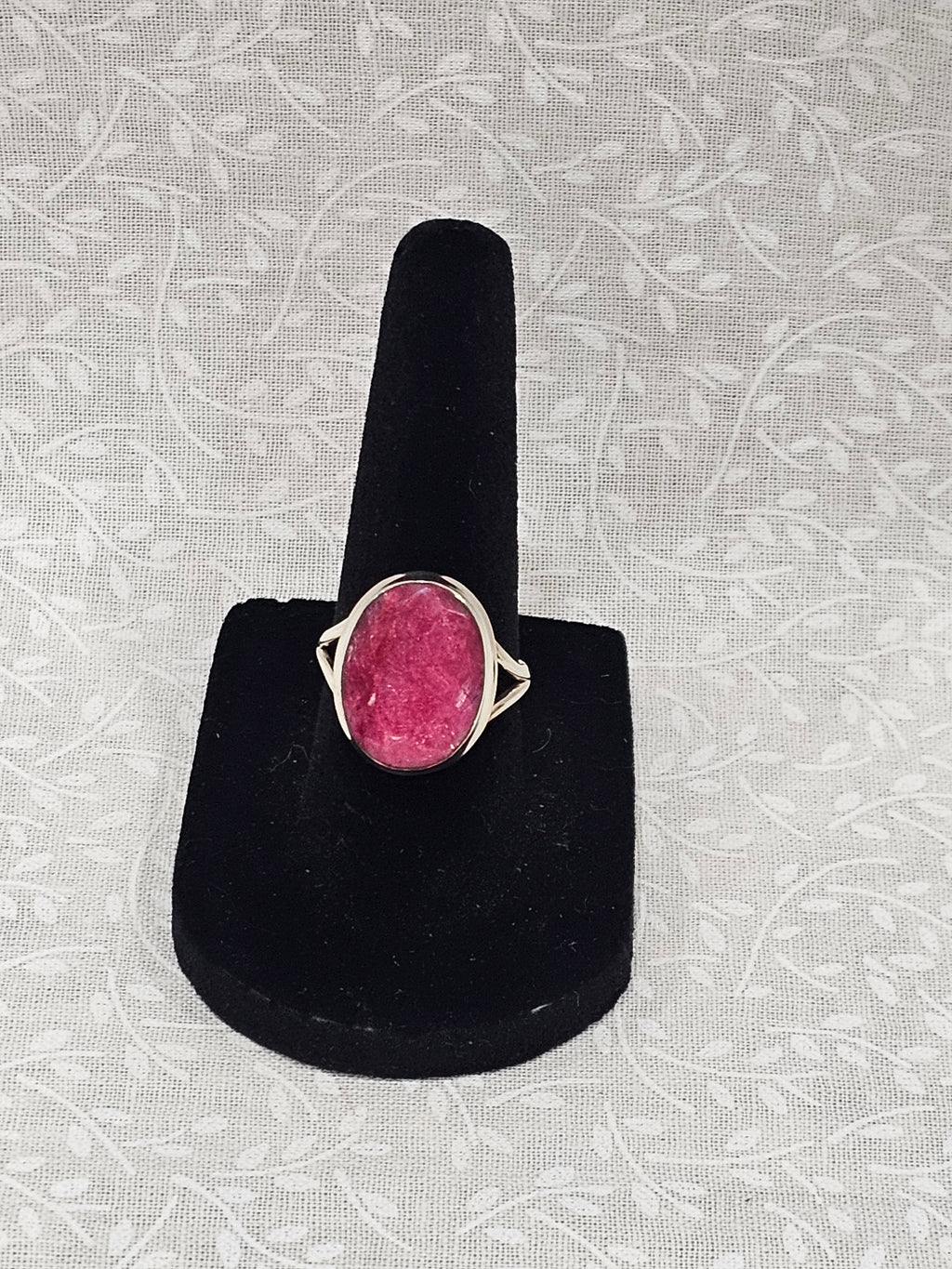 Sterling Silver Ruby Gemstone Ring 7
