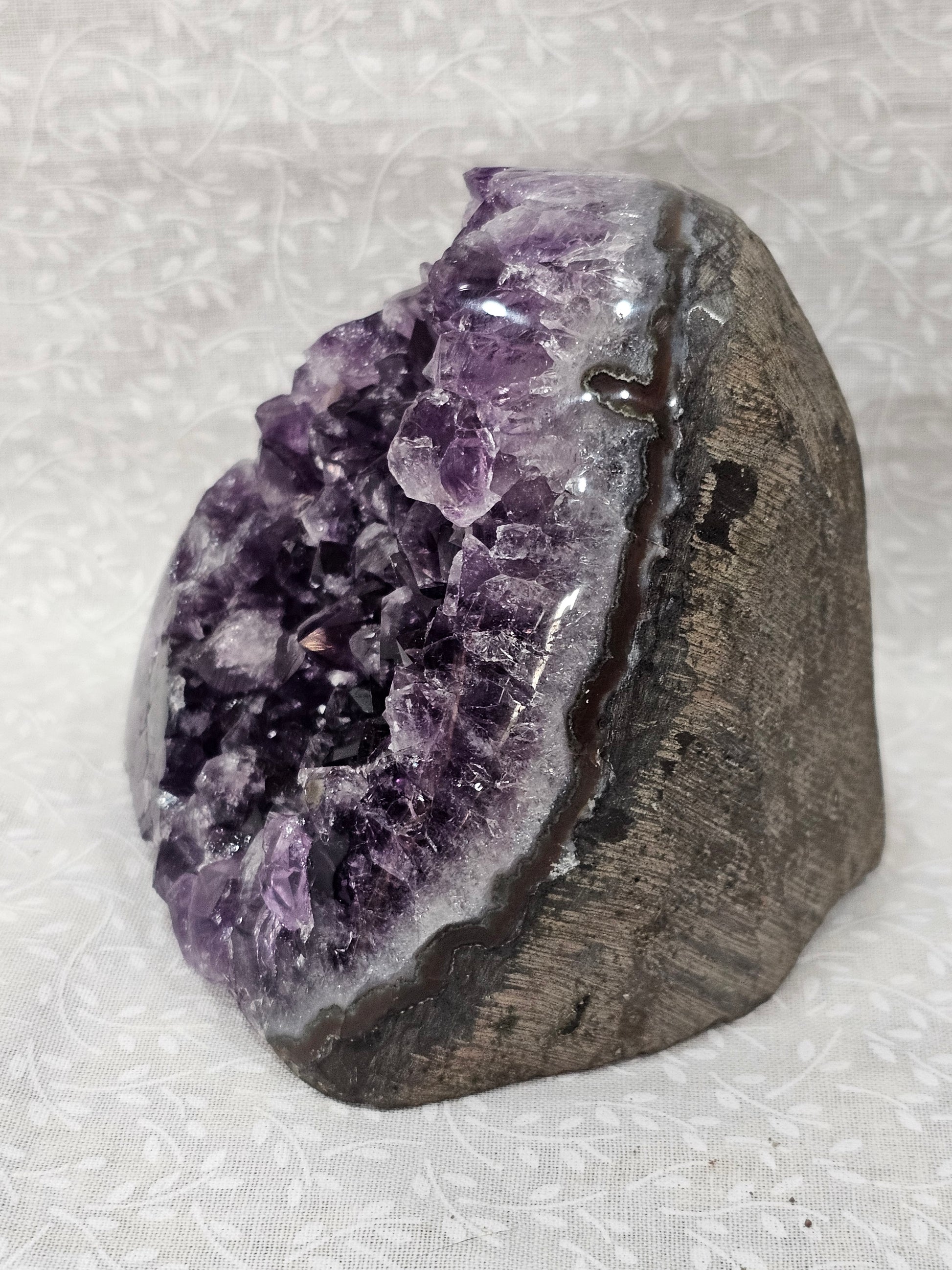 Amethyst Raw Crystal Cut Base