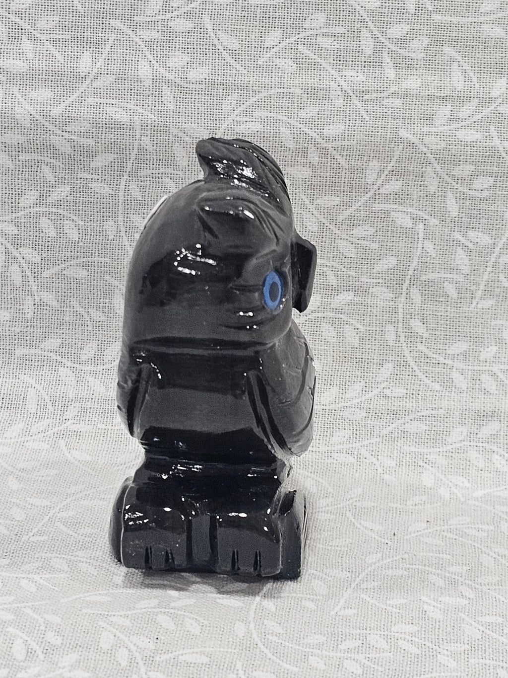 Black Obsidian Crystal Owl 2.25 Inch