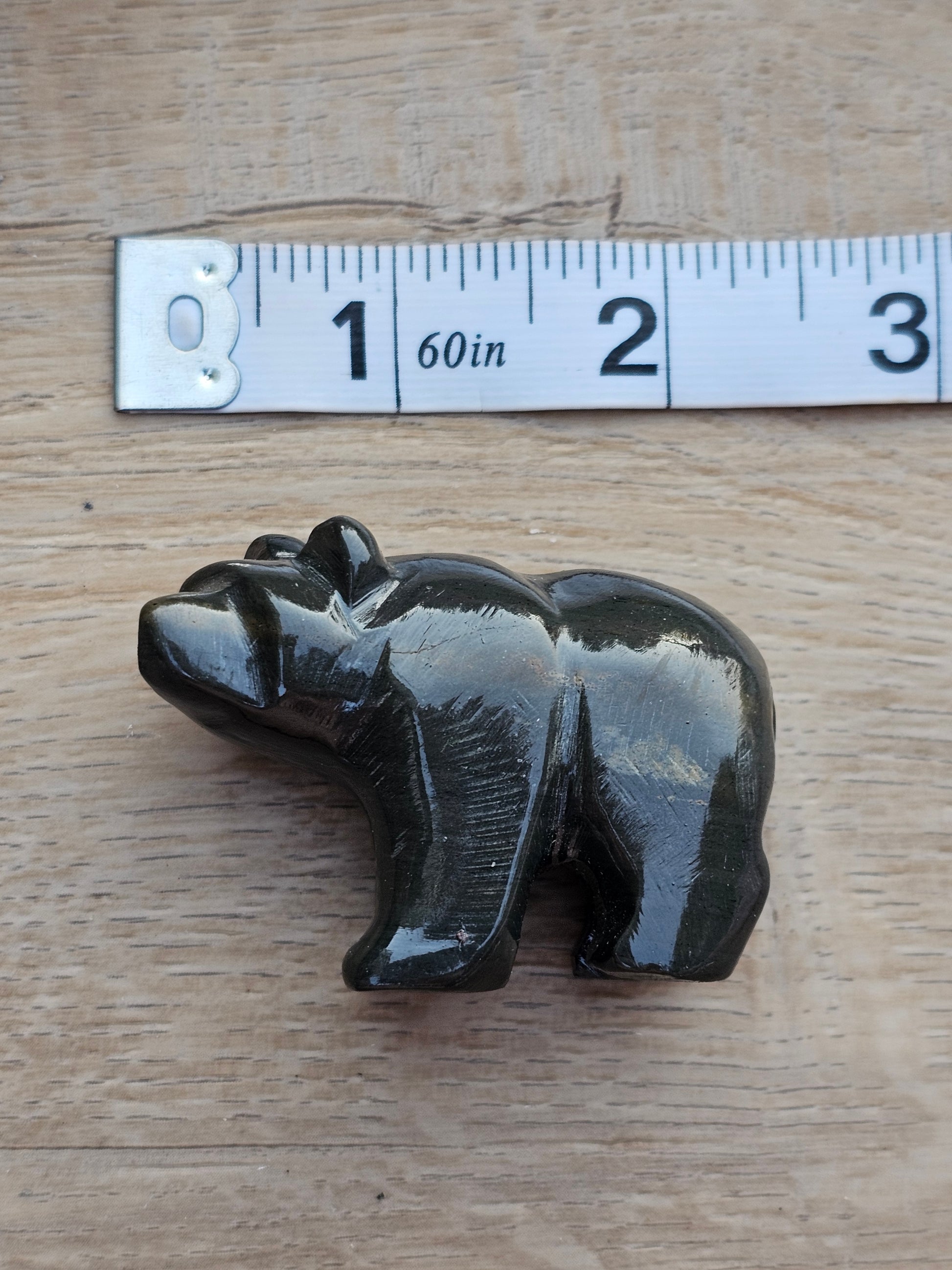 Black Obsidian Crystal Bear